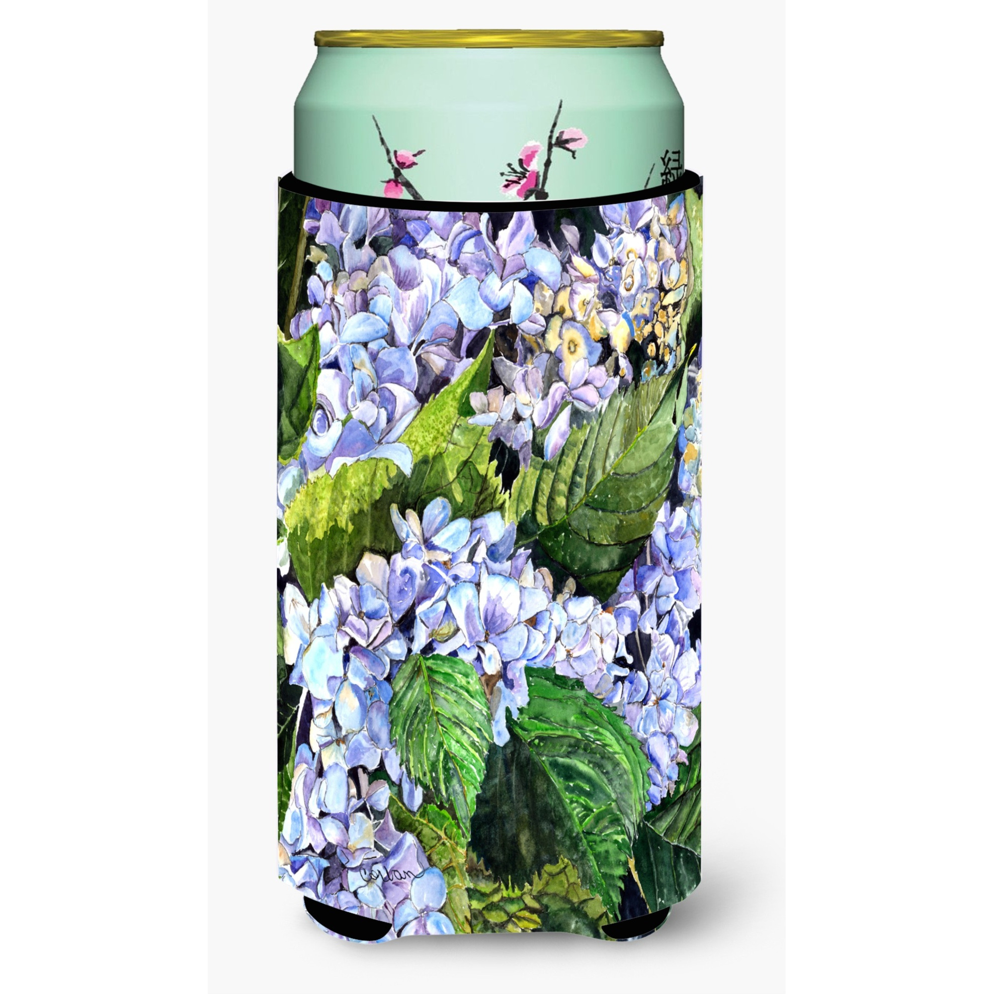 Hydrangea  Tall Boy Beverage Insulator Beverage Insulator Hugger