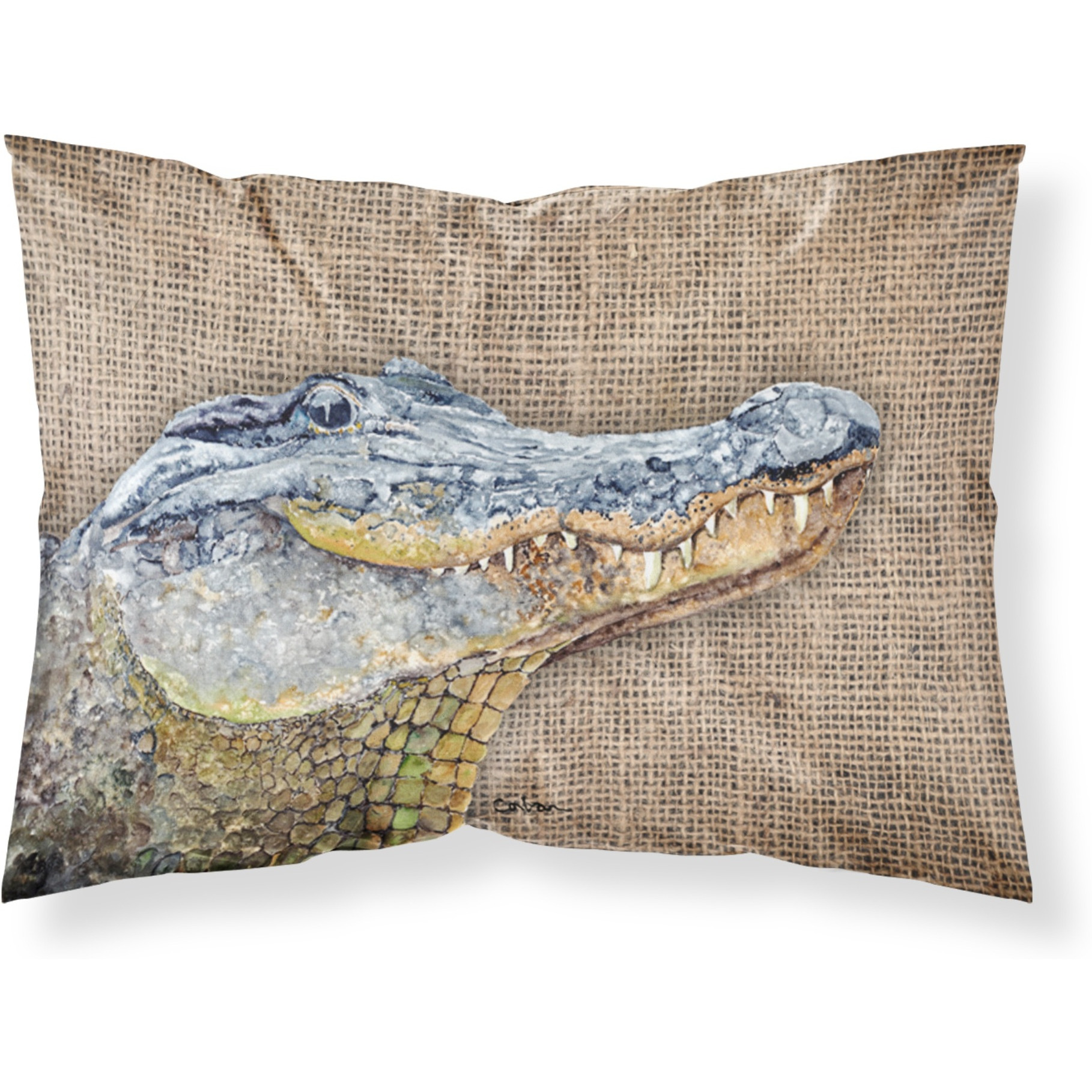 &quotCaroline's Treasures 8733PILLOWCASE Alligator Moisture Wicking Fabric Standard Pillowcase, Large, Multicolor"