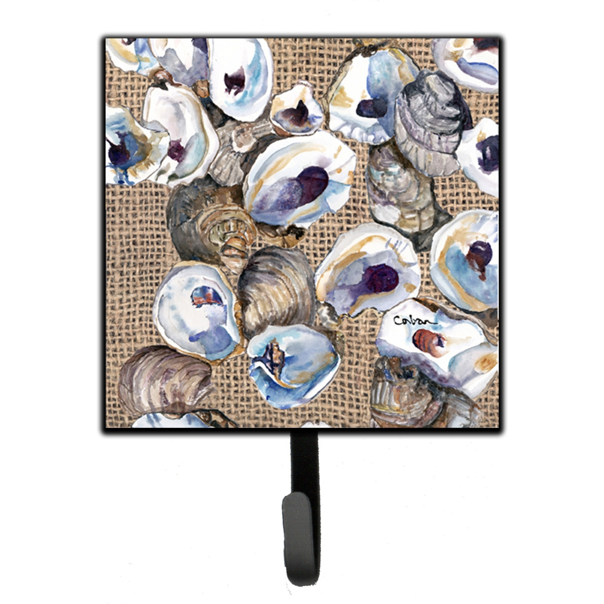 &quotCaroline's Treasures 8734SH4 Oyster Leash Holder or Key Hook, Small, Multicolor"