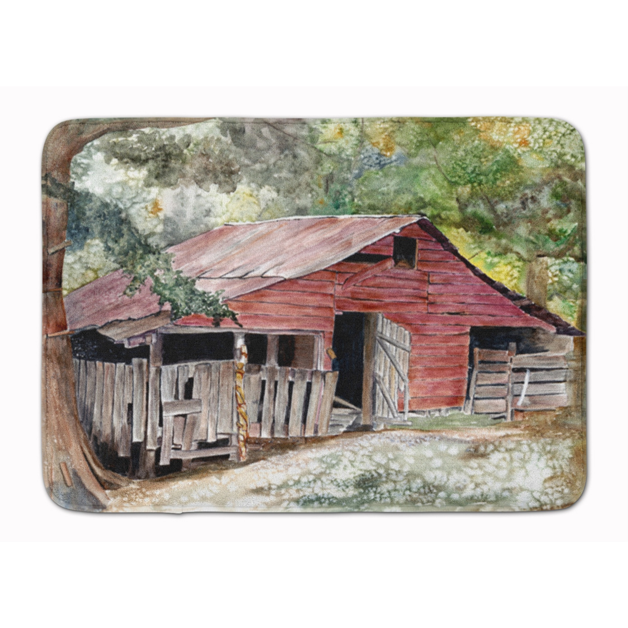 &quotCaroline's Treasures Old Barn Floor Mat, 19"" x 27"", Multicolor"