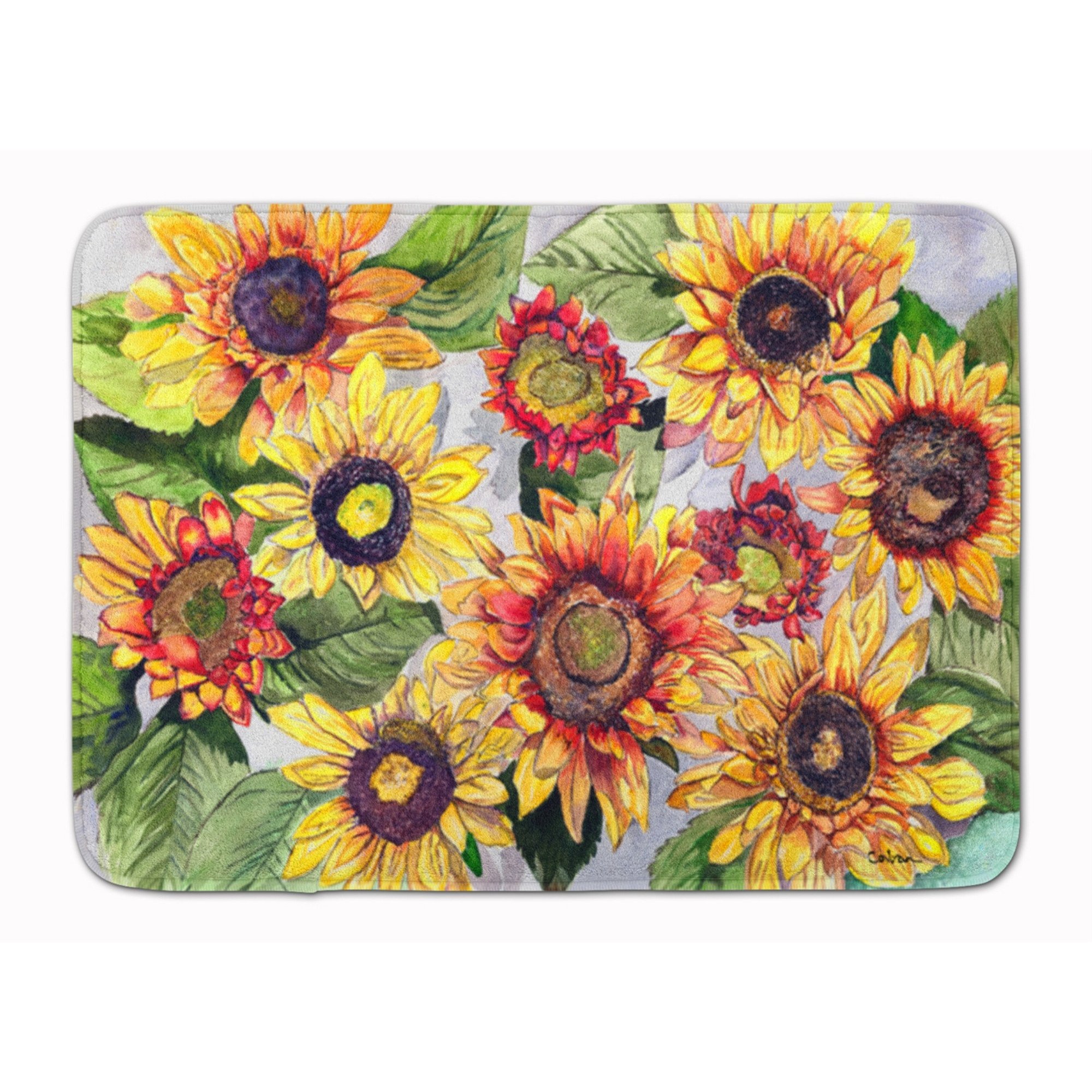 &quotCaroline's Treasures Sunflowers Floor Mat, 19"" x 27"", Multicolor"