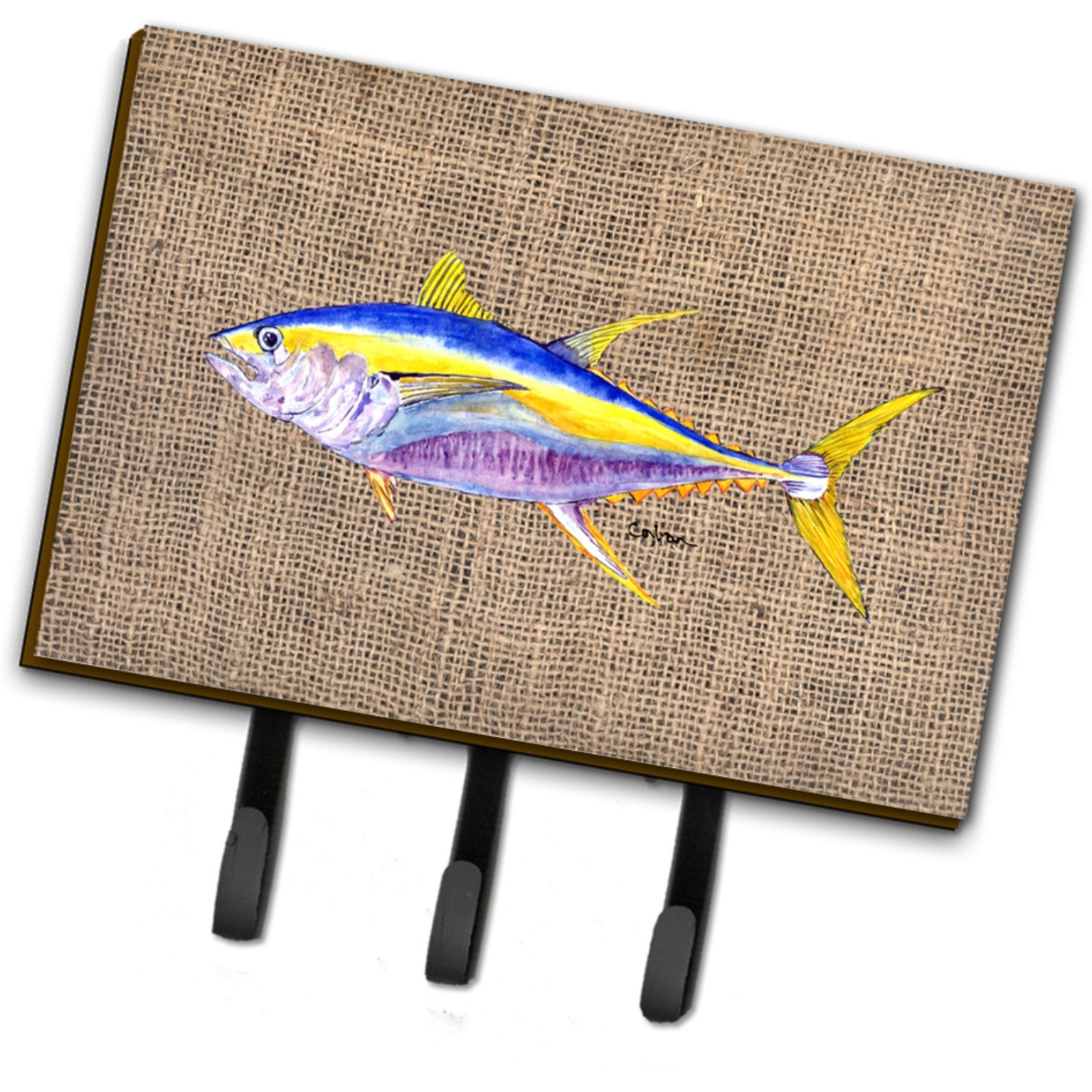 &quotCaroline's Treasures 8771TH68 Fish-Tuna Leash Holder or Key Hook, Large, Multicolor"