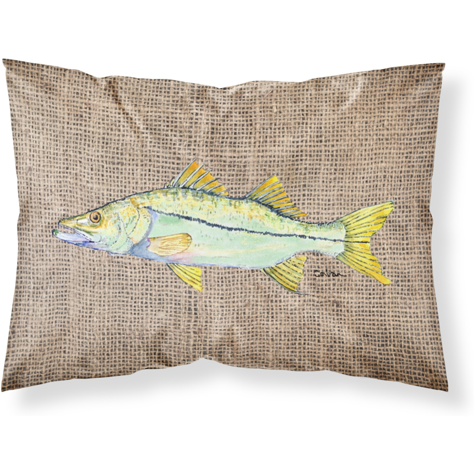 &quotCaroline's Treasures 8772PILLOWCASE Fish-Snook Moisture Wicking Fabric Standard Pillowcase, Large, Multicolor"