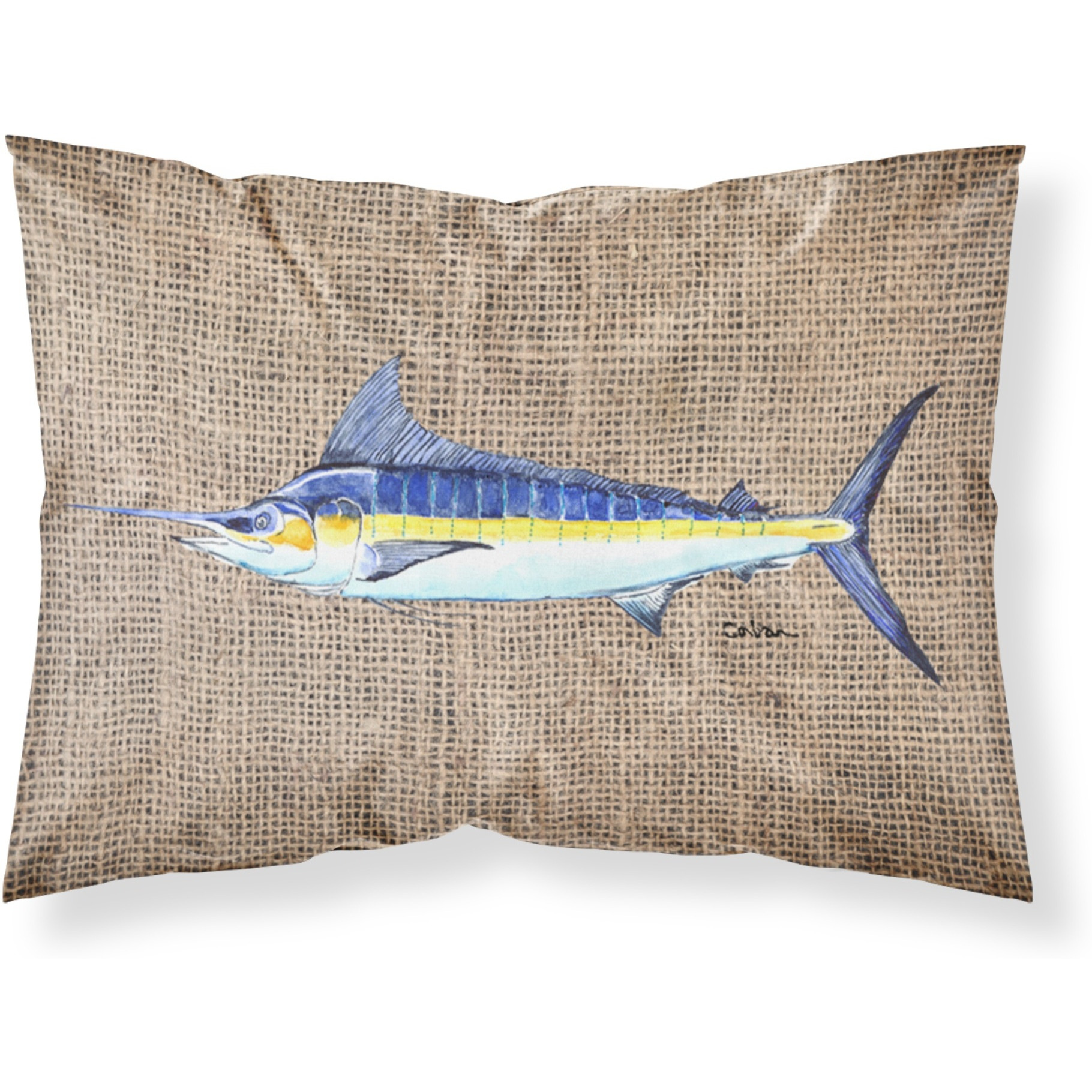&quotCaroline's Treasures 8773PILLOWCASE Fish-Marlin Moisture Wicking Fabric Standard Pillowcase, Large, Multicolor"