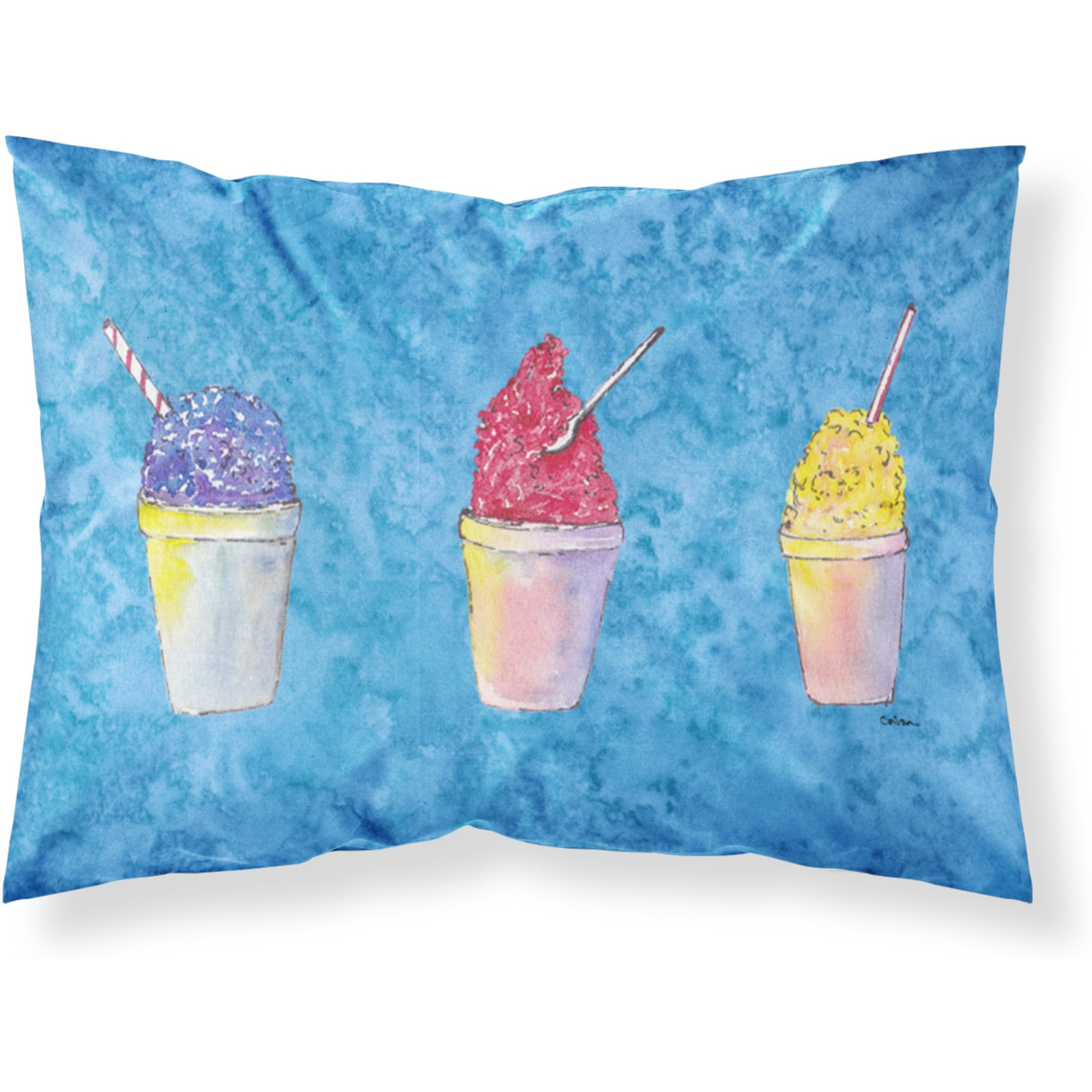 &quotCaroline's Treasures 8780PILLOWCASE Snowballs Moisture Wicking Fabric Standard Pillowcase, Large, Multicolor"