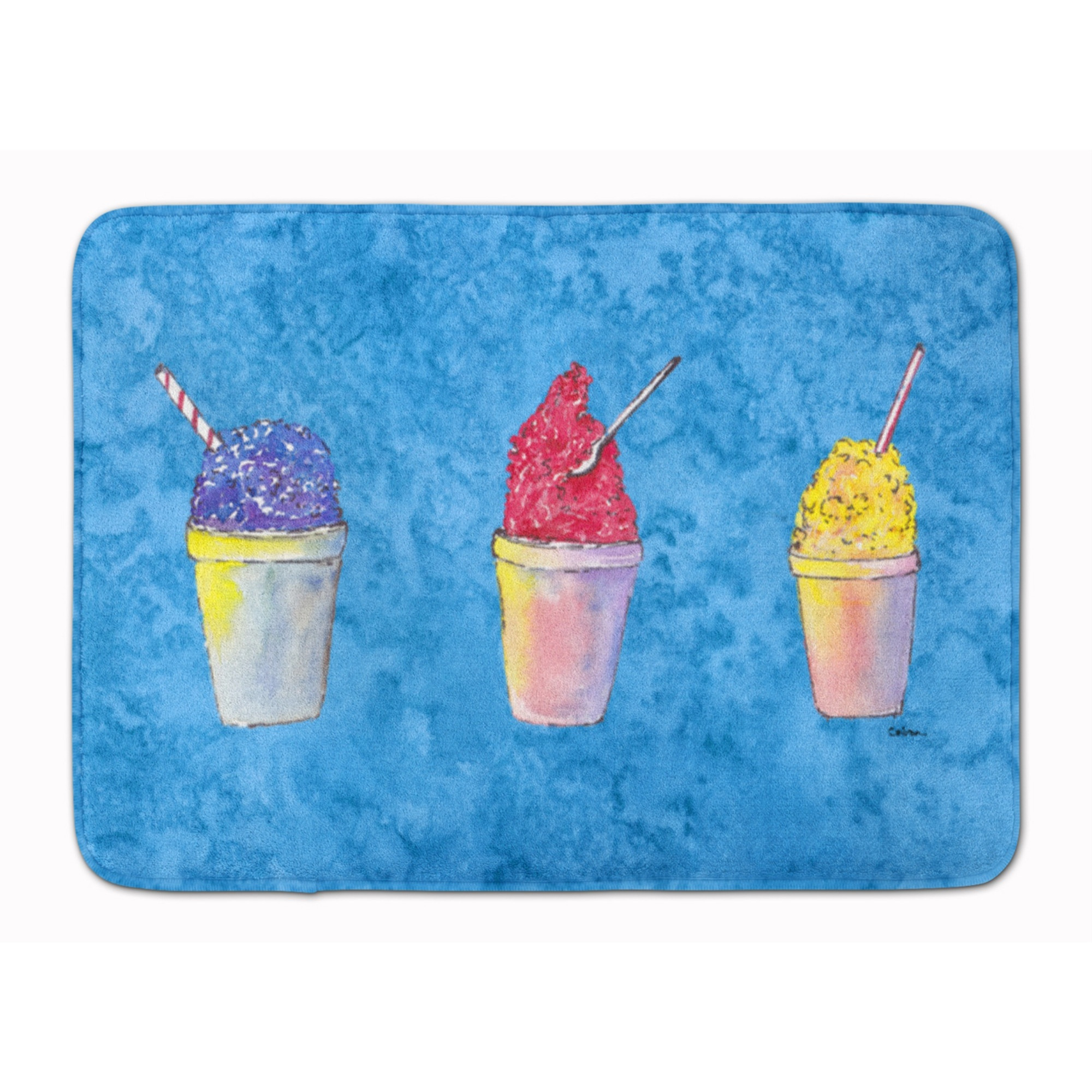 &quotCaroline's Treasures Snowballs and Snowcones Floor Mat, 19"" x 27"", Multicolor"
