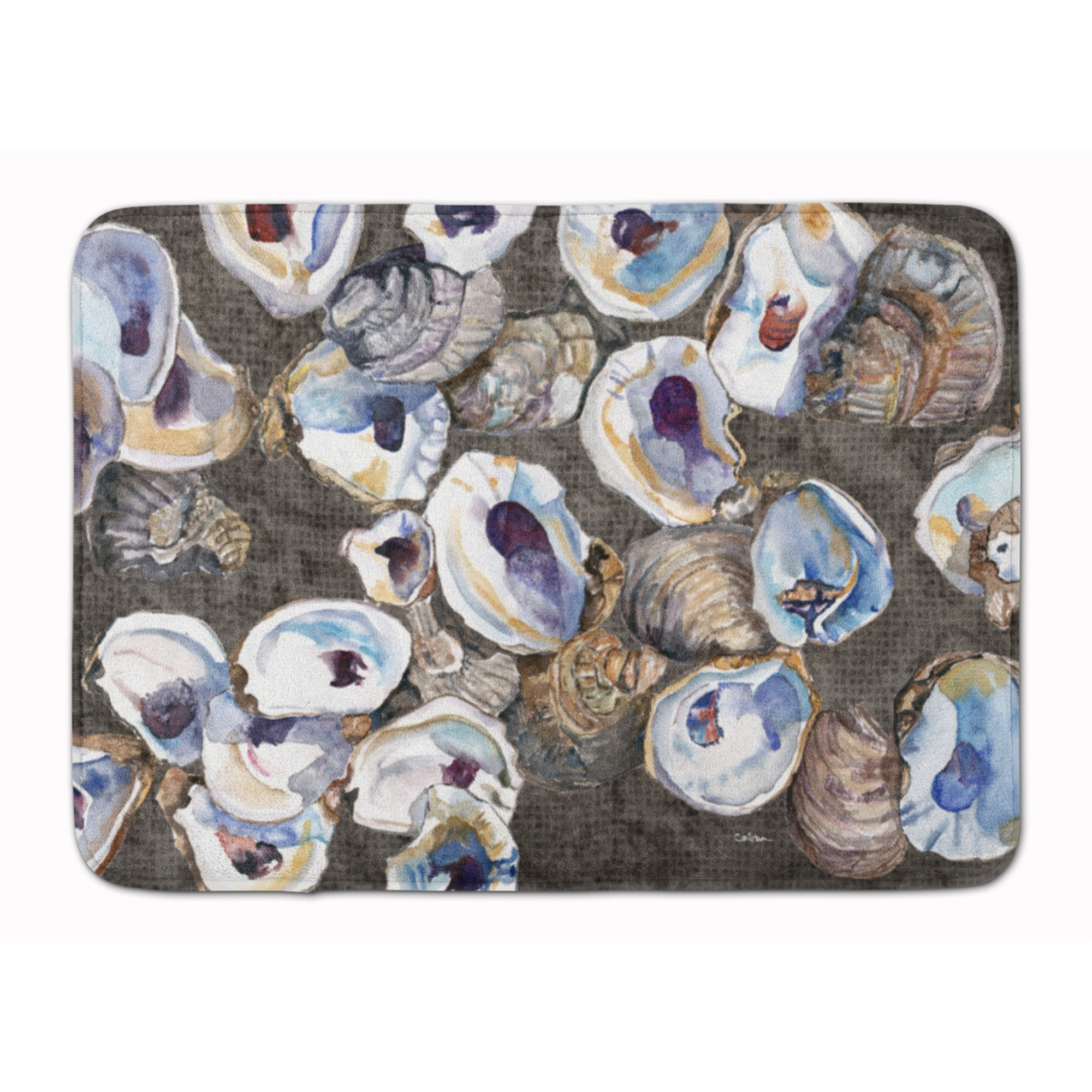 &quotCaroline's Treasures Oysters Floor Mat, 19"" x 27"", Multicolor"