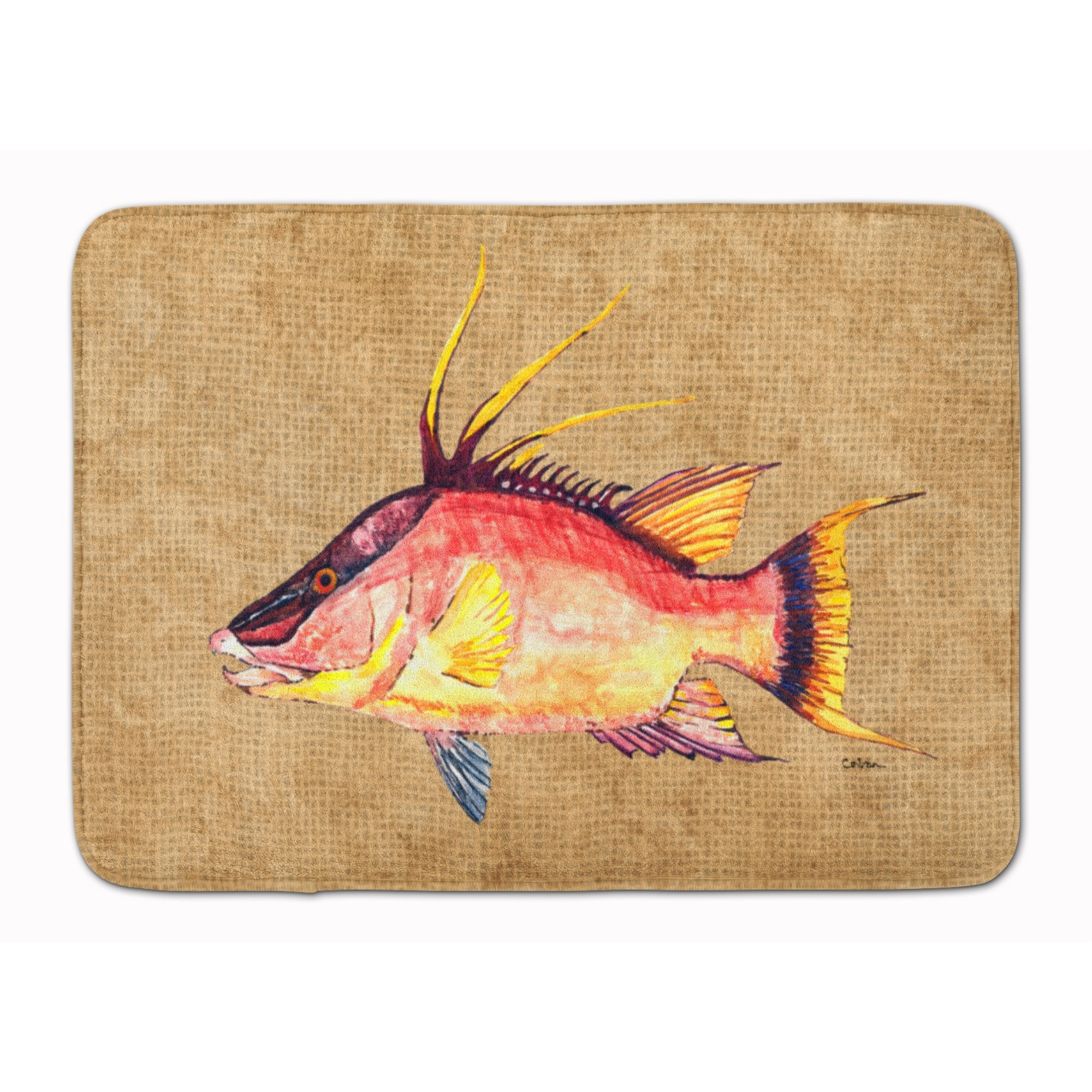 &quotCaroline's Treasures Hog Snapper Floor Mat, 19"" x 27"", Multicolor"