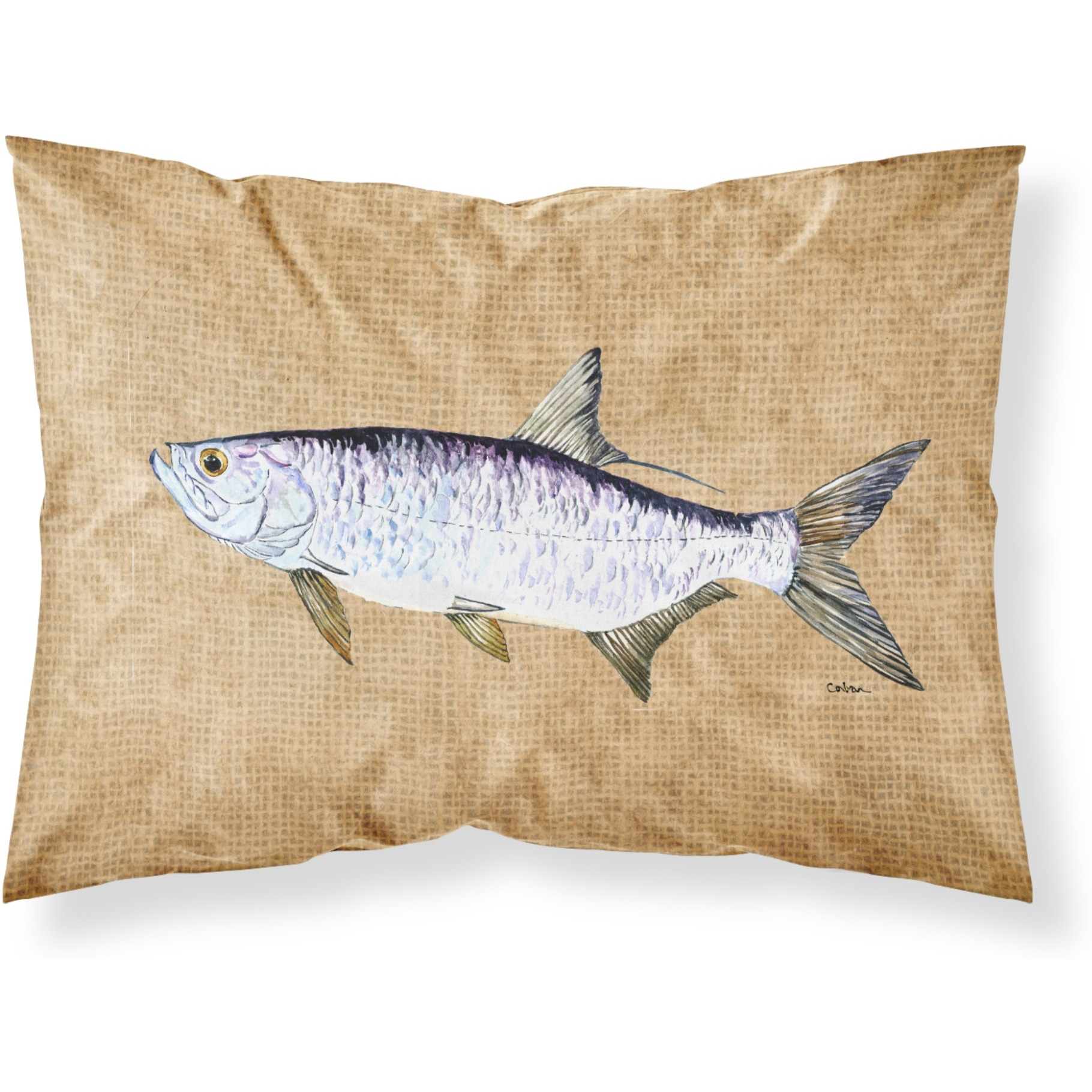 &quotCaroline's Treasures 8804PILLOWCASE Tarpon Moisture Wicking Fabric Standard Pillowcase, Large, Multicolor"