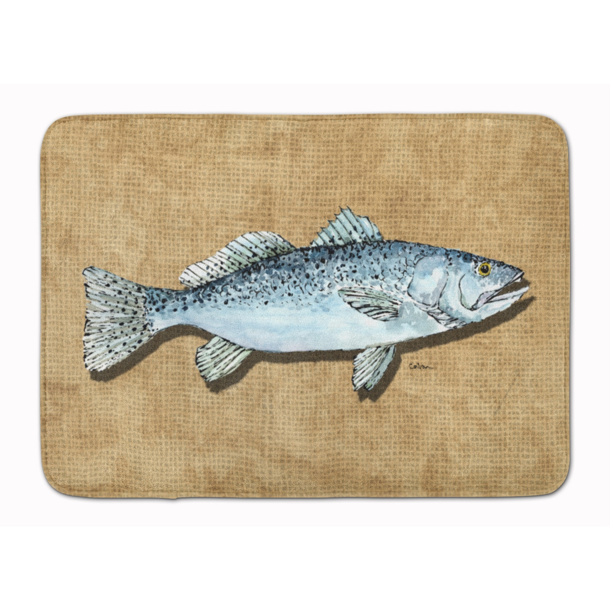 &quotCaroline's Treasures Speckled Trout Floor Mat, 19"" x 27"", Multicolor"