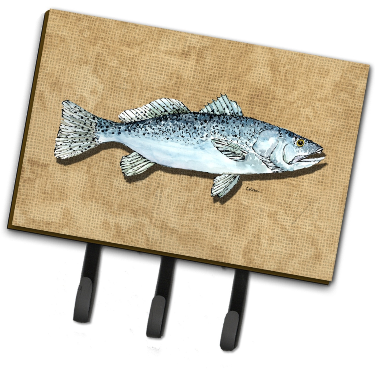 &quotCaroline's Treasures 8809TH68 Speckled Trout Leash or Key Holder, Large, Multicolor"
