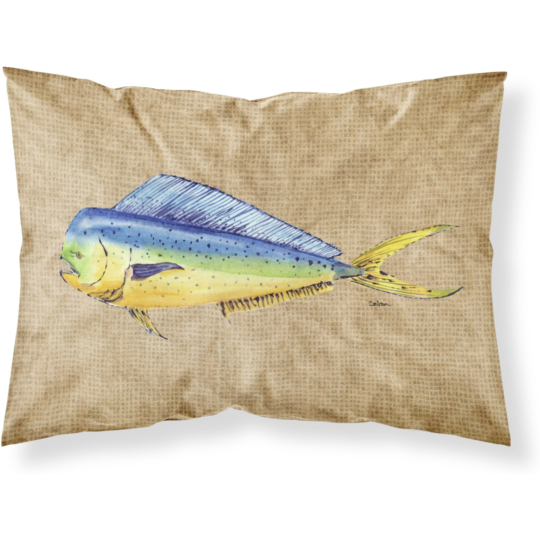 &quotCaroline's Treasures 8810PILLOWCASE Dolphin Mahi Moisture Wicking Fabric Standard Pillowcase, Large, Multicolor"
