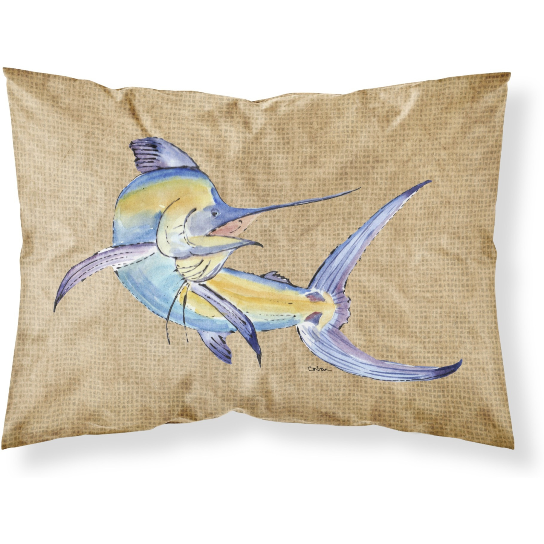 &quotCaroline's Treasures 8811PILLOWCASE Blue Marlin Moisture Wicking Fabric Standard Pillowcase, Large, Multicolor"