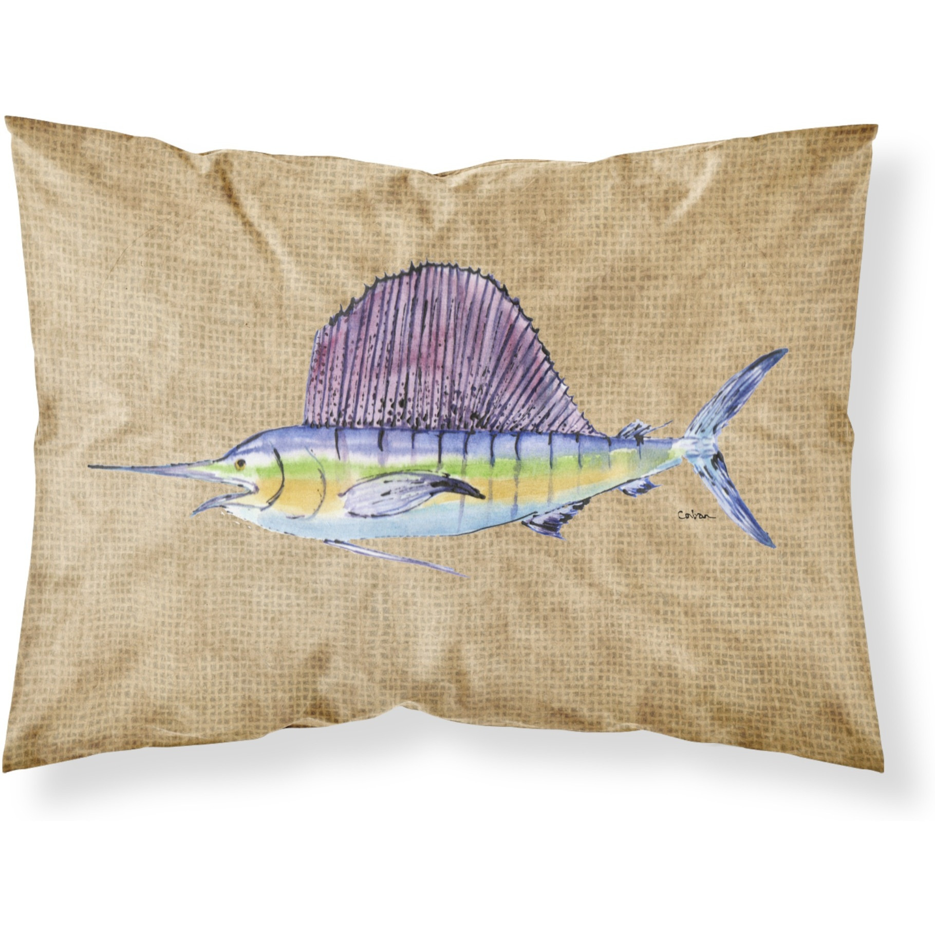 &quotCaroline's Treasures 8813PILLOWCASE Swordfish Moisture Wicking Fabric Standard Pillowcase, Large, Multicolor"