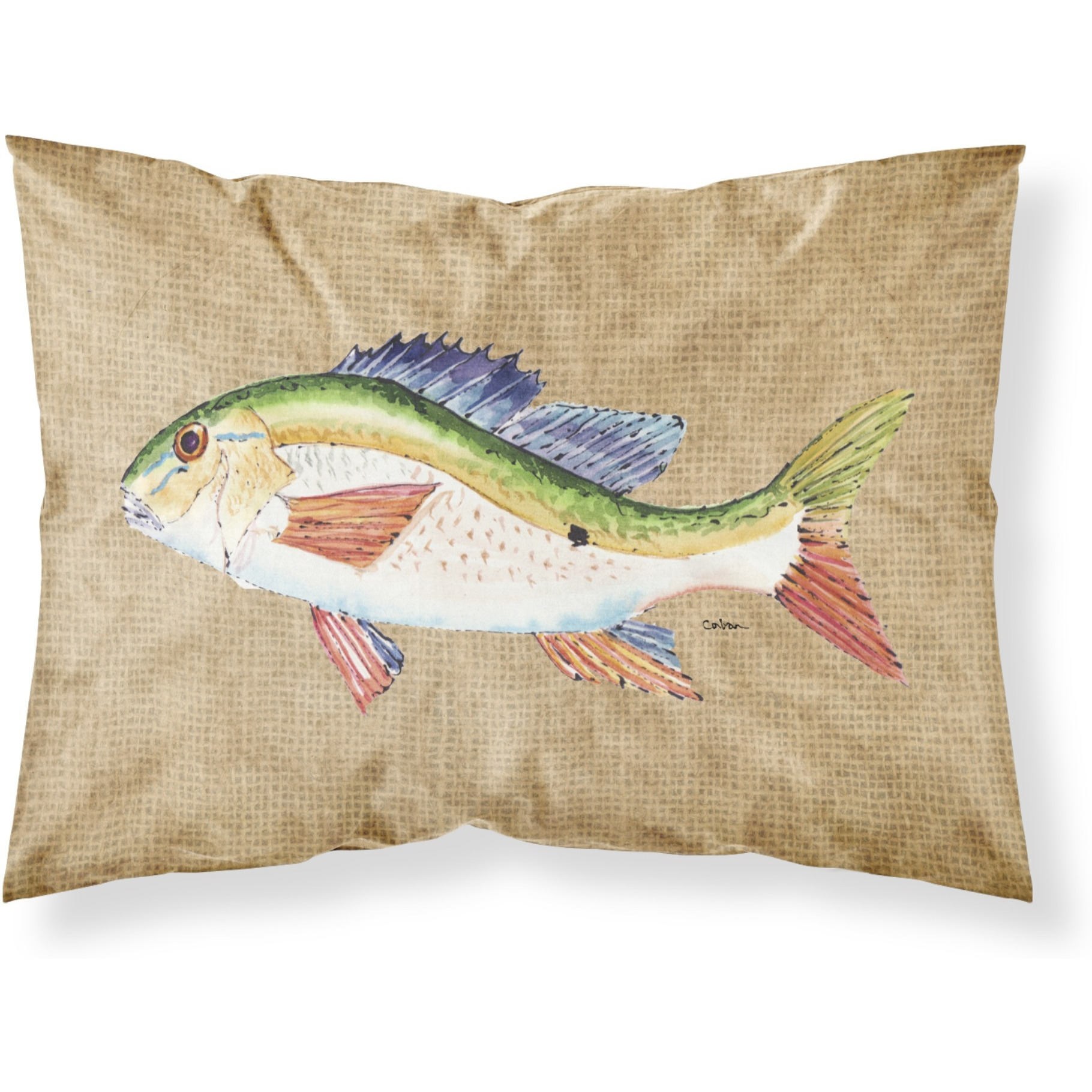 &quotCaroline's Treasures 8816PILLOWCASE Rainbow Trout Moisture Wicking Fabric Standard Pillowcase, Large, Multicolor"
