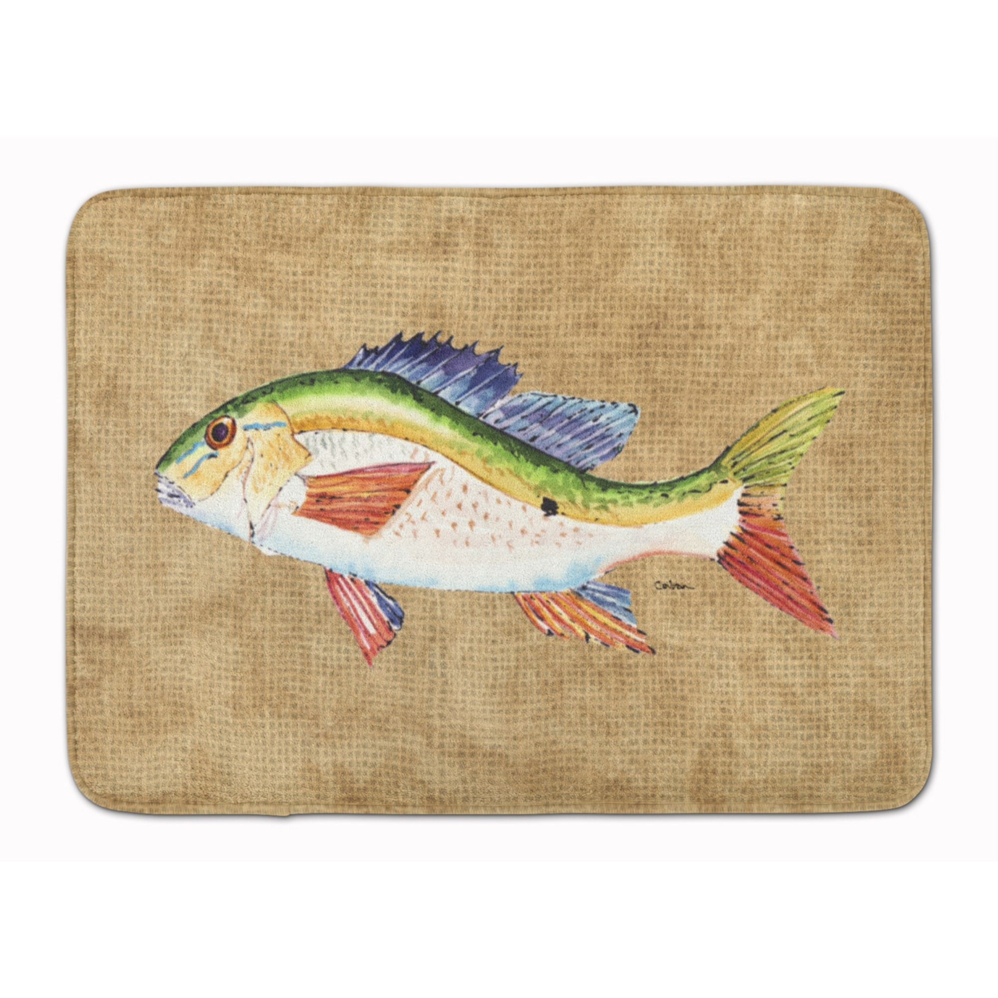 &quotCaroline's Treasures Rainbow Trout Floor Mat, 19"" x 27"", Multicolor"