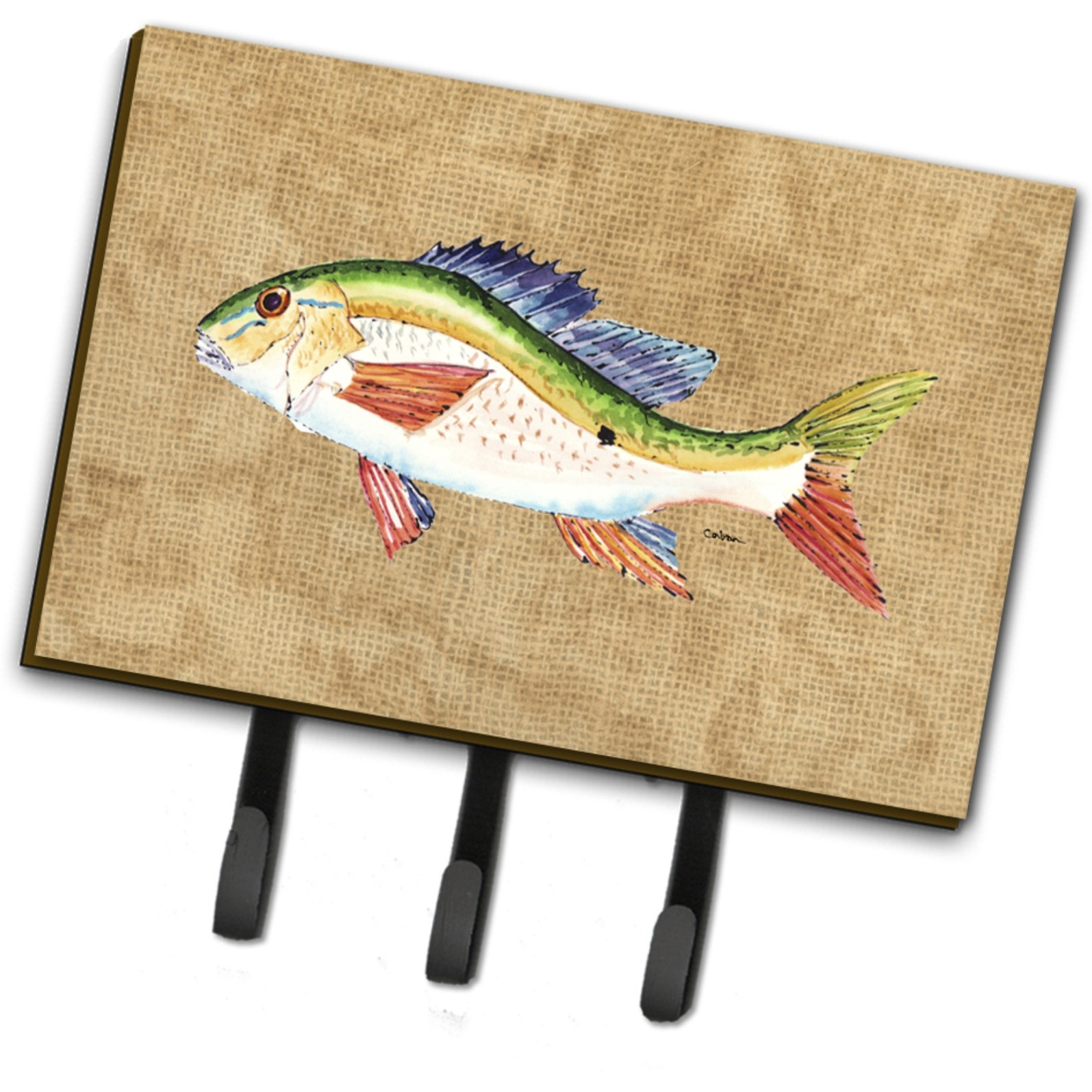 &quotCaroline's Treasures 8816TH68 Rainbow Trout Leash or Key Holder, Large, Multicolor"