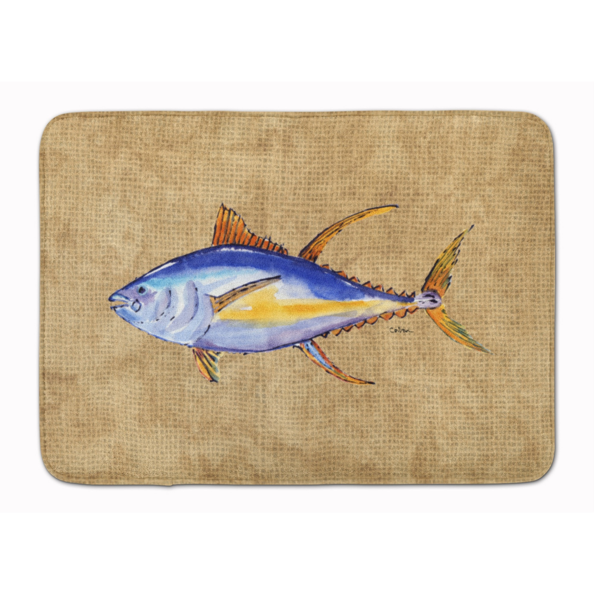 &quotCaroline's Treasures Tuna Fish Floor Mat, 19"" x 27"", Multicolor"