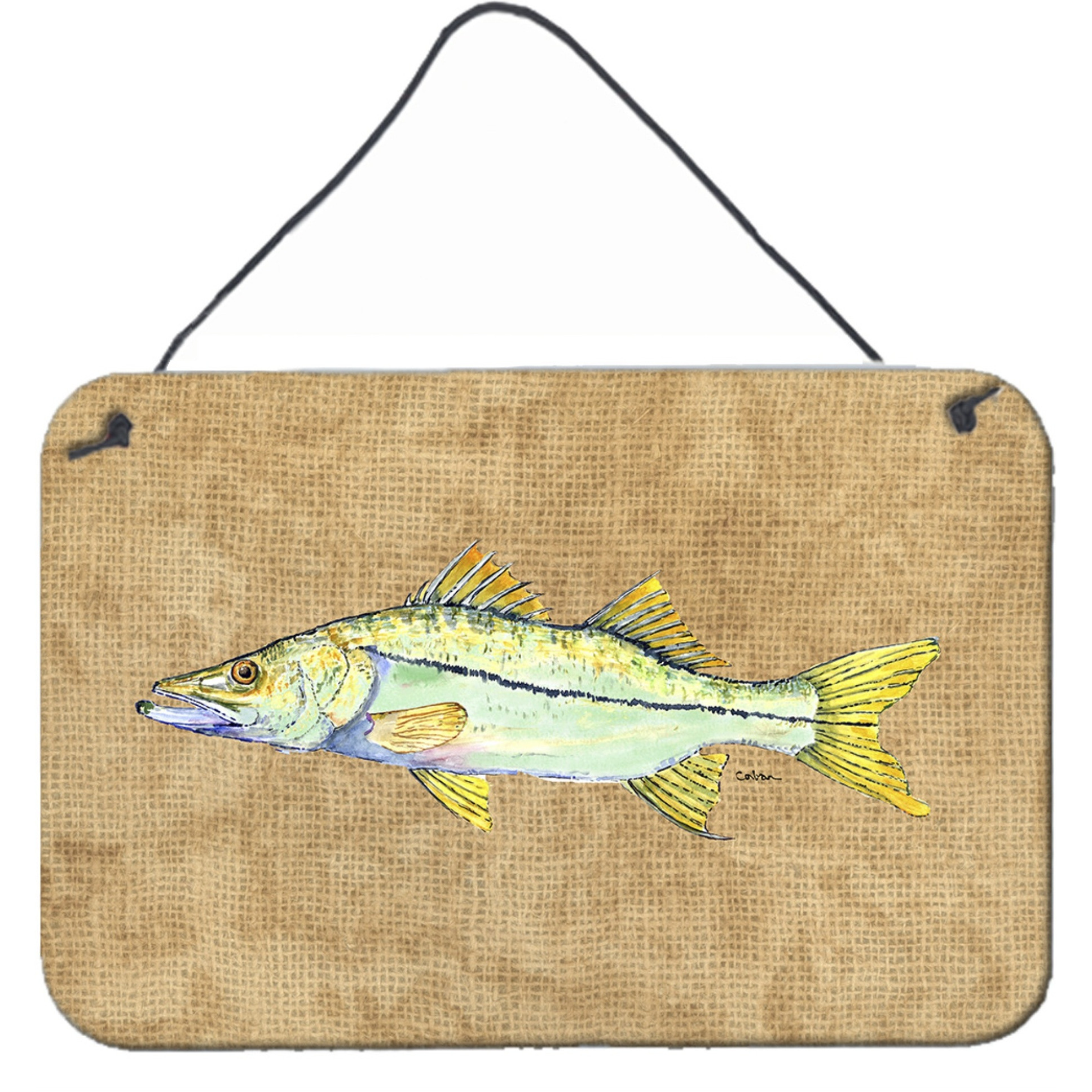 &quotCaroline's Treasures Snook Aluminum Metal Wall or Door Hanging Prints, 8 x 12"""