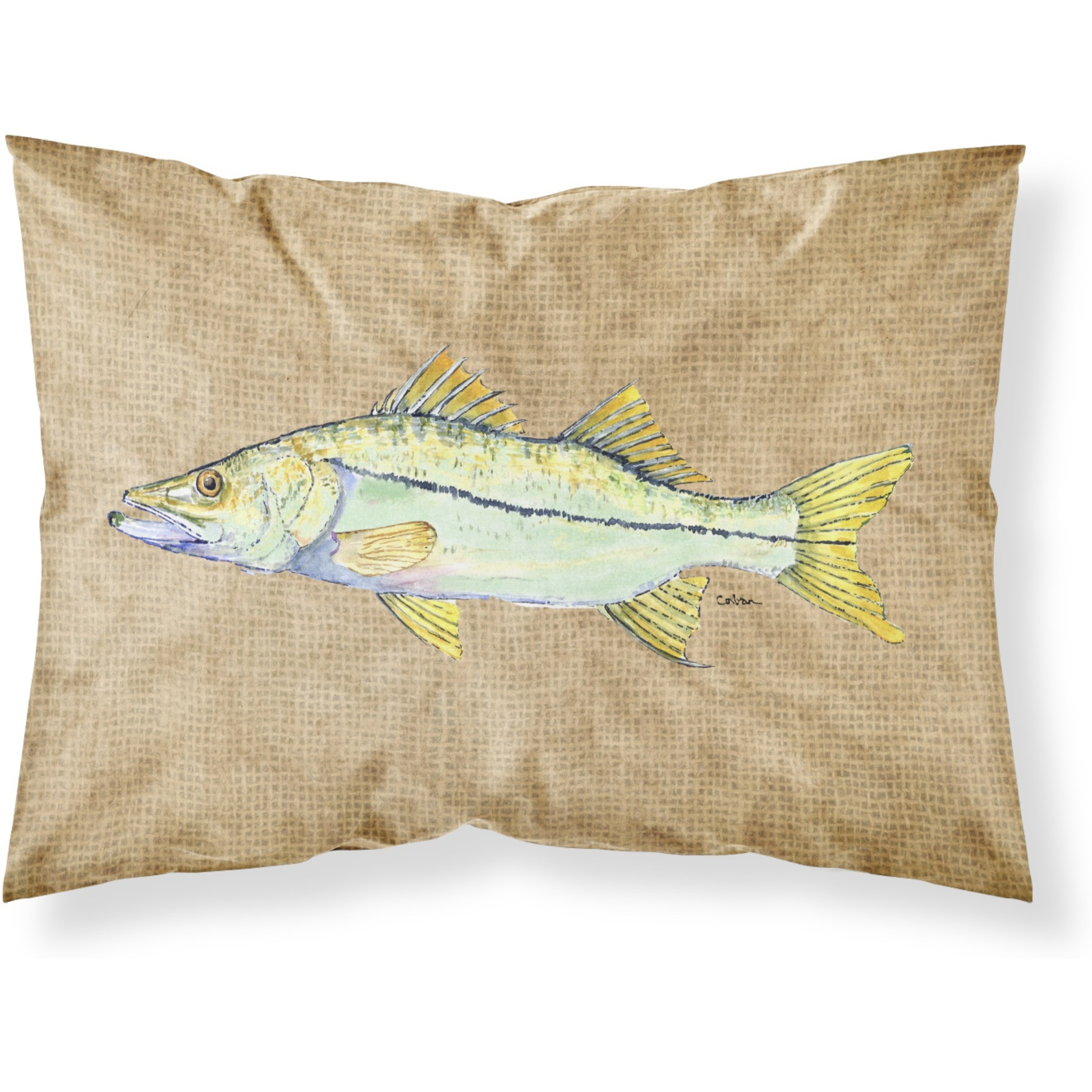 &quotCaroline's Treasures 8819PILLOWCASE Snook Moisture Wicking Fabric Standard Pillowcase, Large, Multicolor"