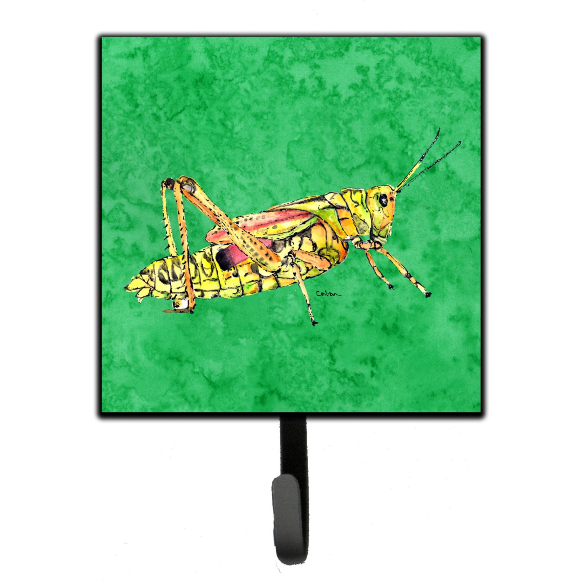&quotCaroline's Treasures 8849SH4 Grasshopper On Green Leash or Key Holder, Small, Multicolor"