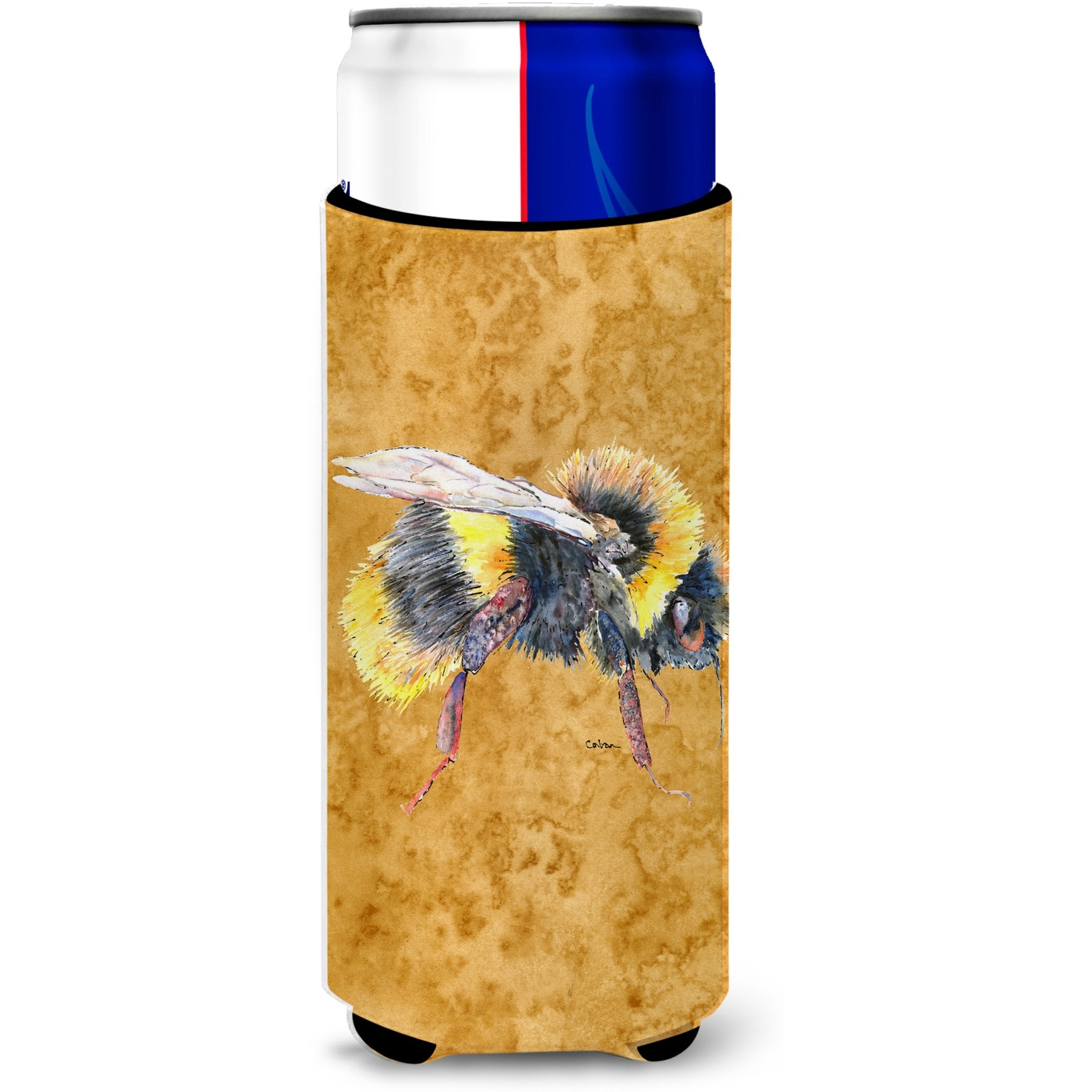Bee on Gold Ultra Beverage Insulators for slim cans 8850MUK