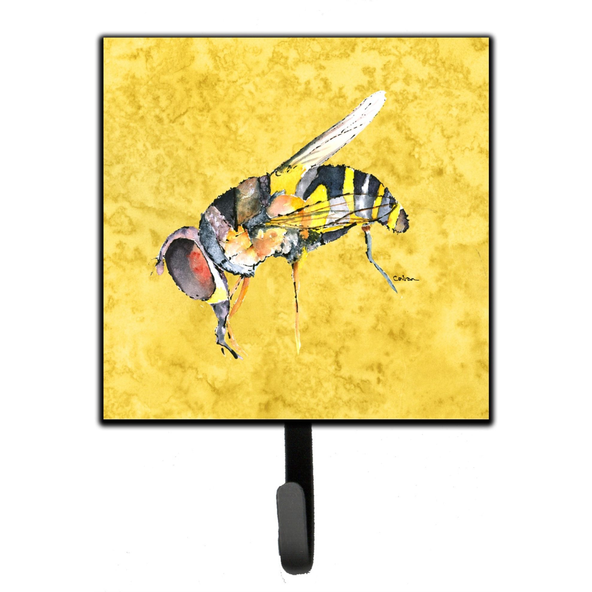 &quotCaroline's Treasures 8851SH4 Bee On Yellow Leash or Key Holder, Small, Multicolor"