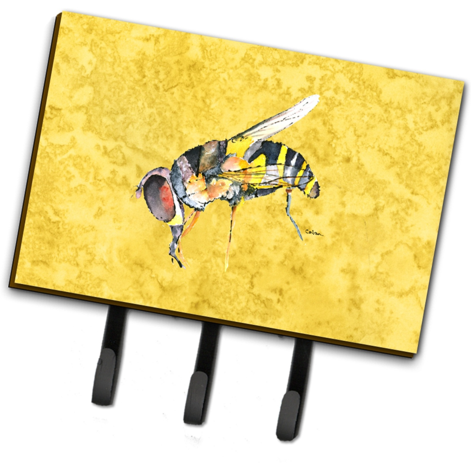 &quotCaroline's Treasures 8851TH68 Bee on Yellow Leash or Key Holder, Large, Multicolor"