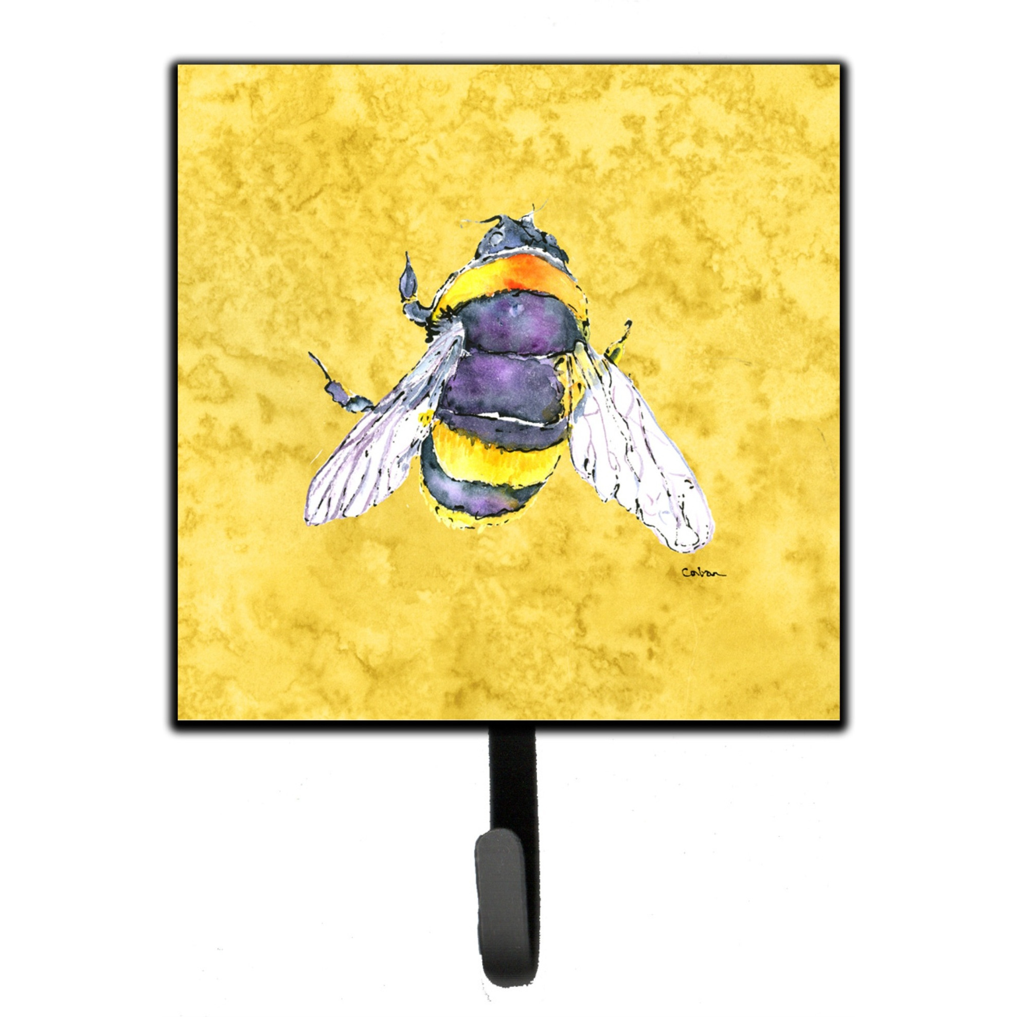 &quotCaroline's Treasures 8852SH4 Bee On Yellow Leash or Key Holder, Small, Multicolor"