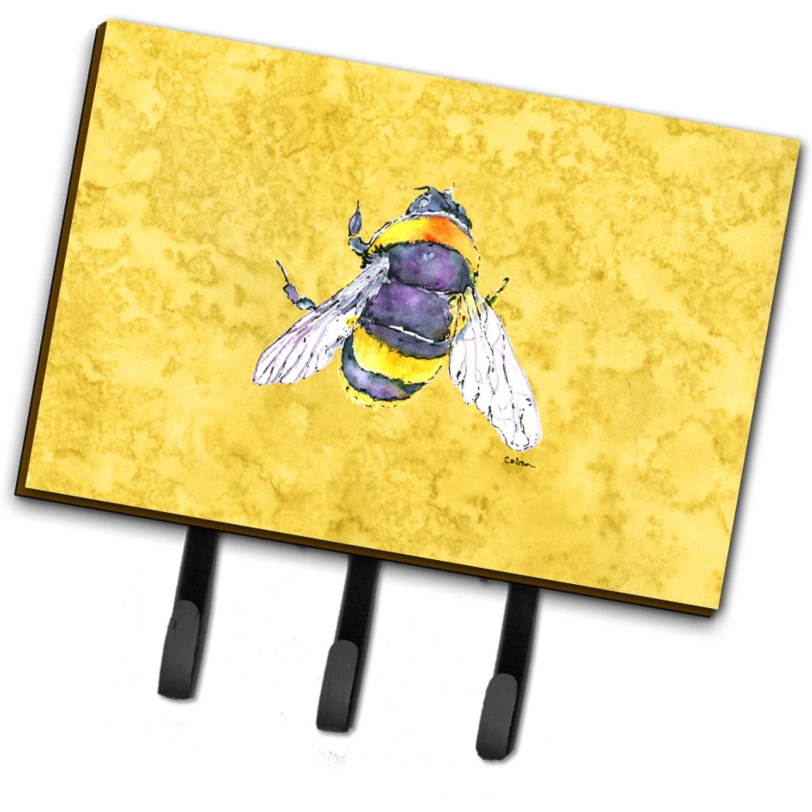 &quotCaroline's Treasures 8852TH68 Bee on Yellow Leash or Key Holder, Large, Multicolor"