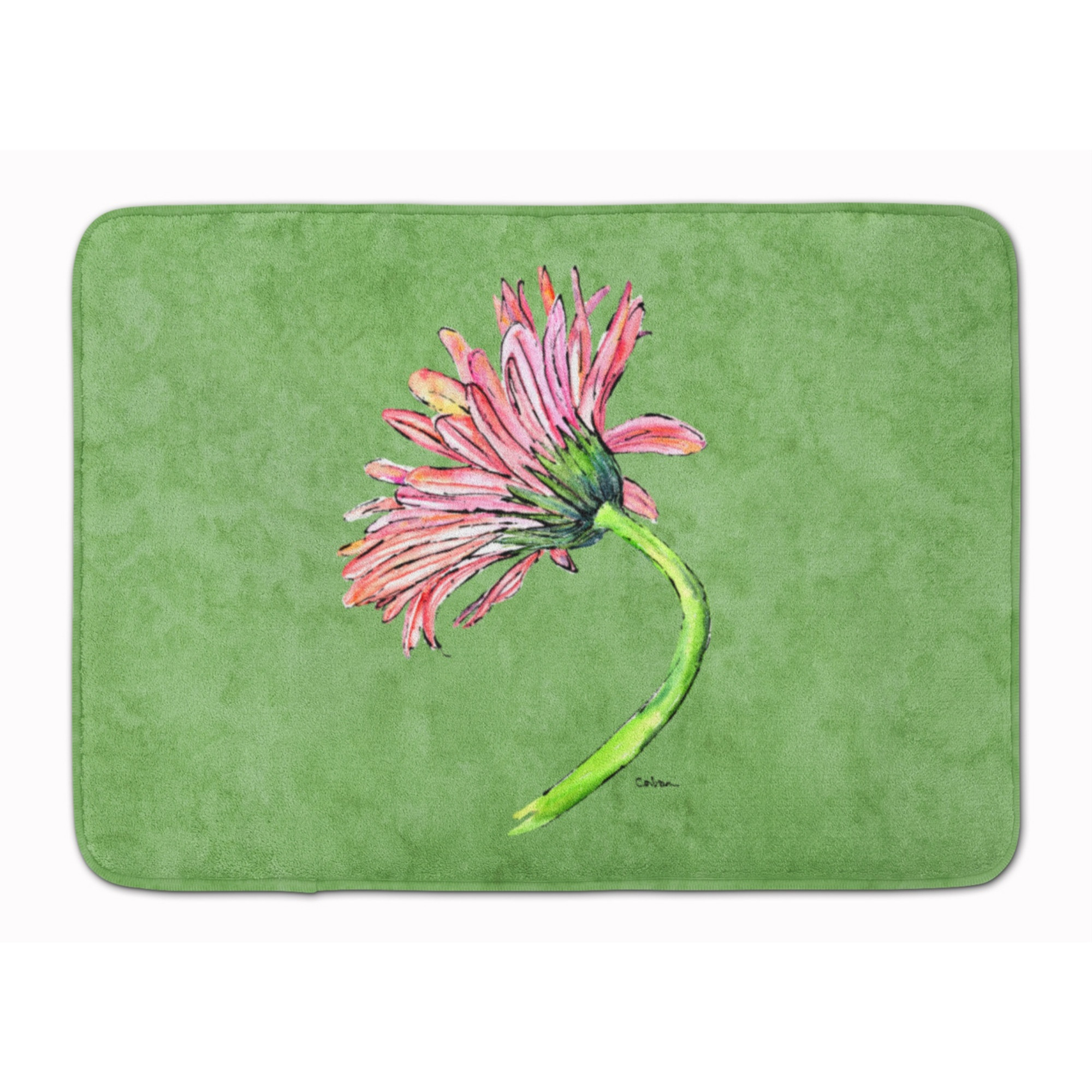 &quotCaroline's Treasures Gerber Daisy Pink Floor Mat, 19"" x 27"", Multicolor"
