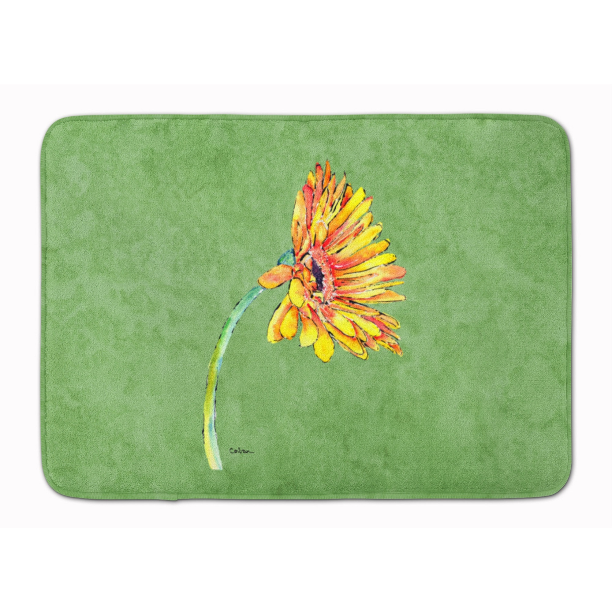 &quotCaroline's Treasures Gerber Daisy Orange Floor Mat, 19"" x 27"", Multicolor"