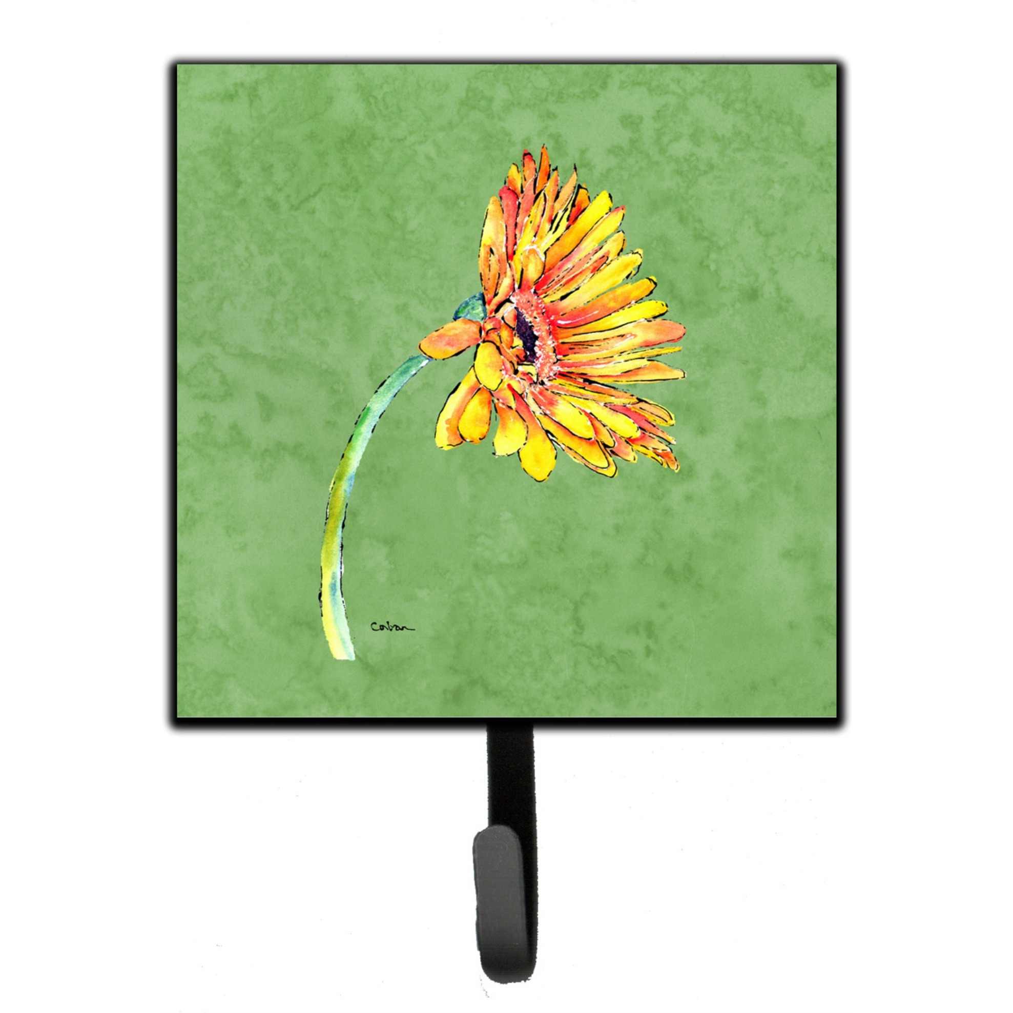 &quotCaroline's Treasures 8854SH4 Gerber Daisy Orange Leash or Key Holder, Small, Multicolor"