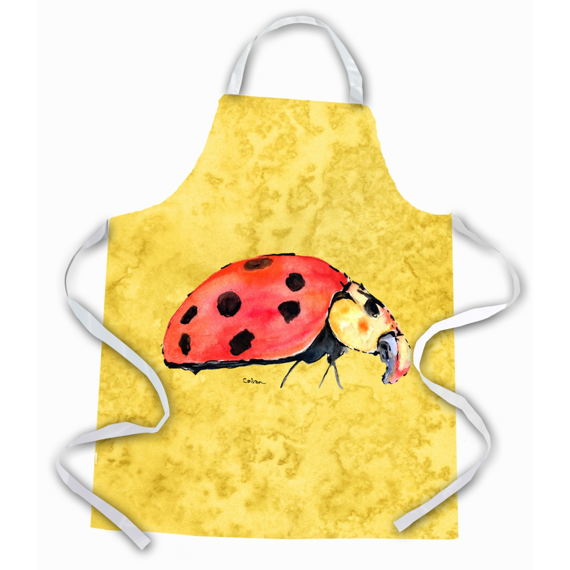 &quotCaroline's Treasures 8867APRON Lady Bug on Yellow Apron, Large, Multicolor"