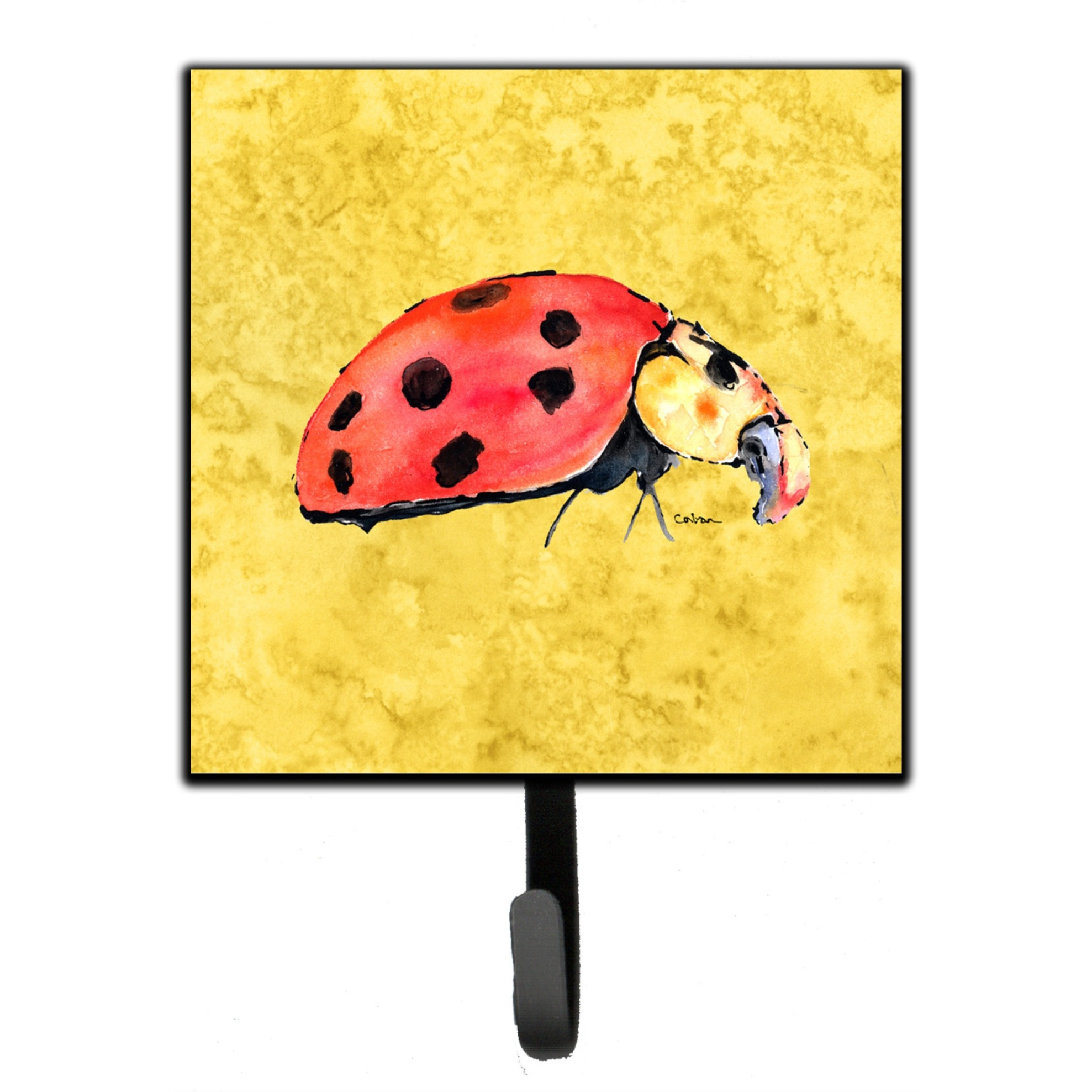 &quotCaroline's Treasures 8867SH4 Lady Bug On Yellow Leash or Key Holder, Small, Multicolor"