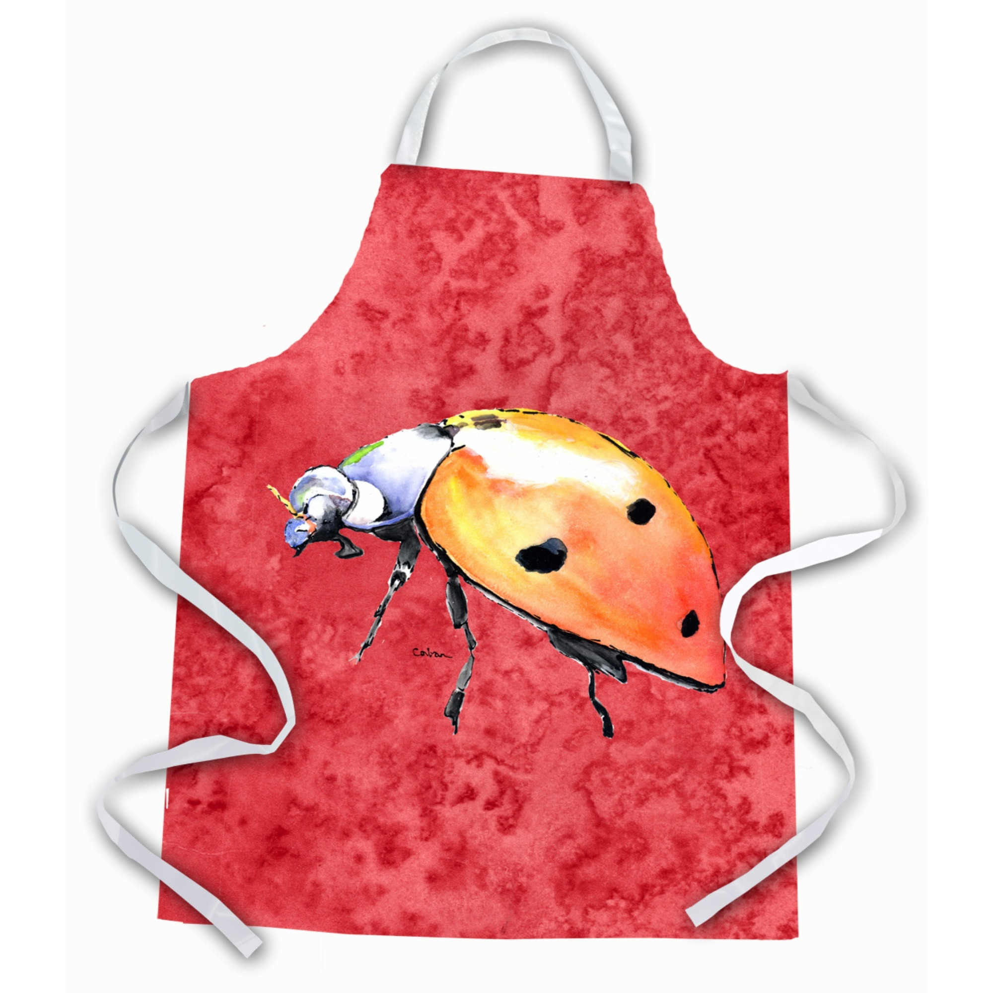 &quotCaroline's Treasures 8868APRON Lady Bug on Red Apron, Large, Multicolor"