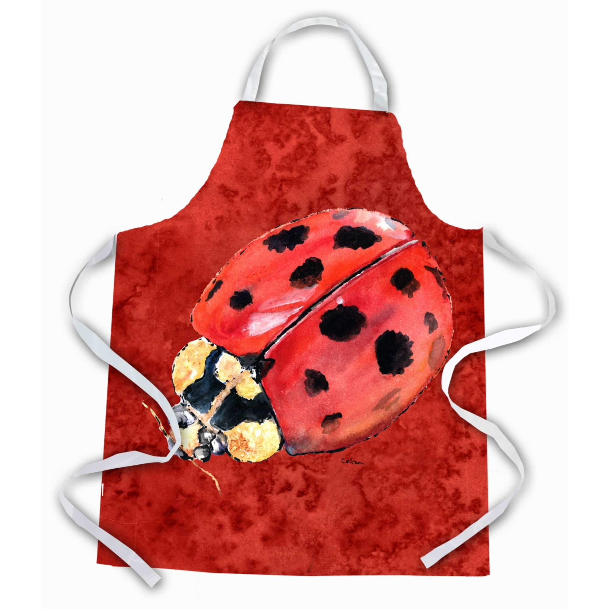 &quotCaroline's Treasures 8870APRON Lady Bug on Deep Red Apron, Large, Multicolor"