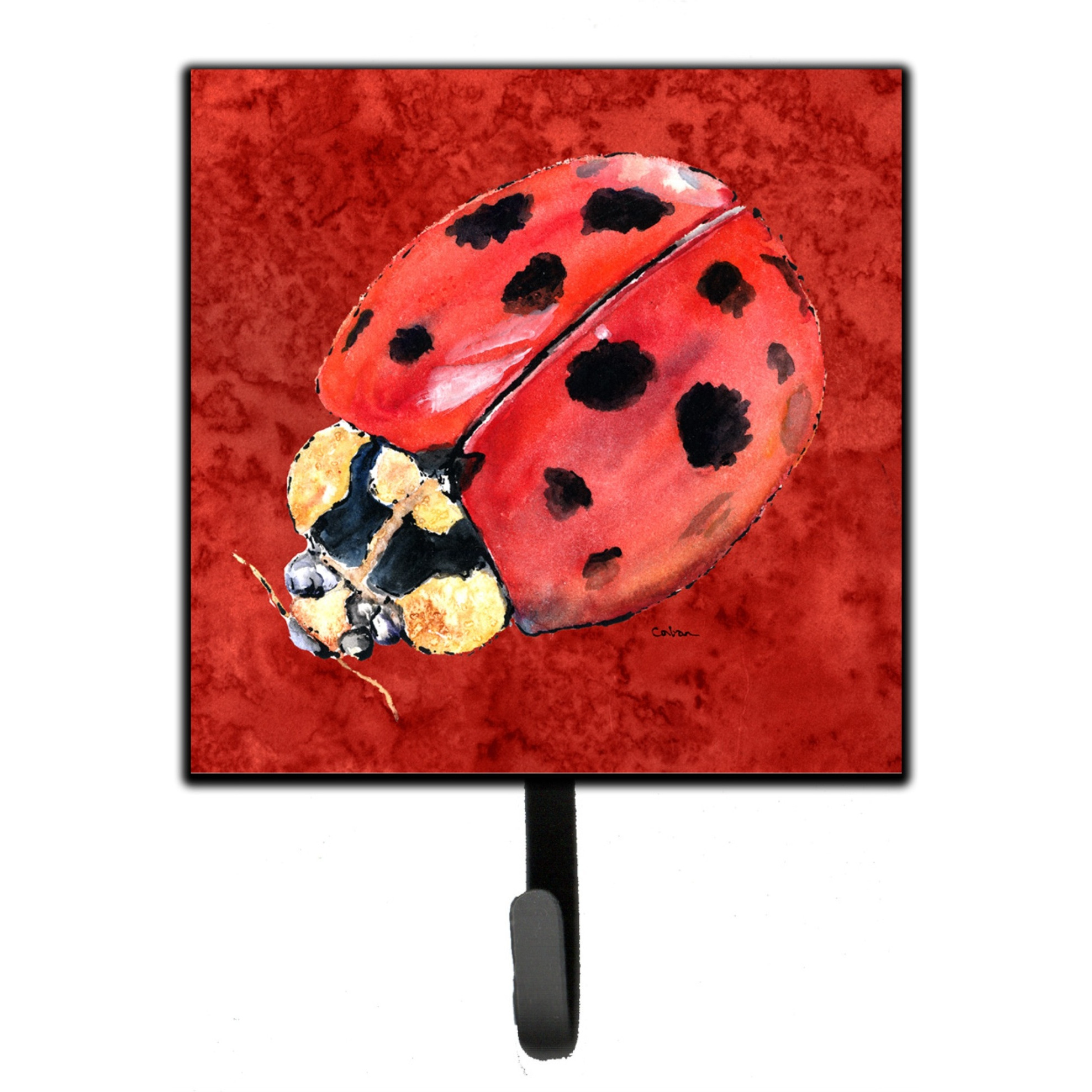 &quotCaroline's Treasures 8870SH4 Lady Bug On Deep Red Leash or Key Holder, Small, Multicolor"