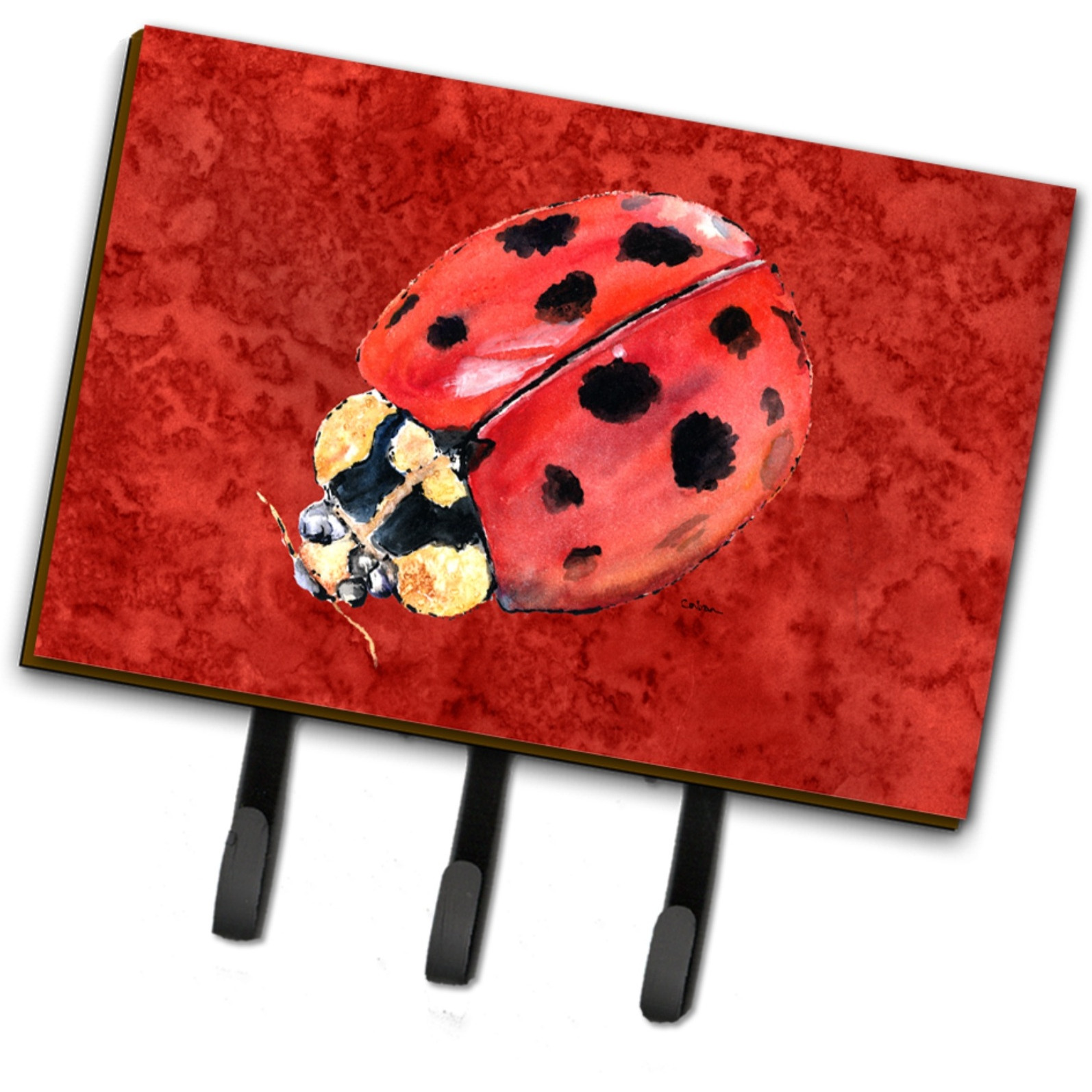&quotCaroline's Treasures 8870TH68 Lady Bug on deep Red Leash or Key Holder, Large, Multicolor"