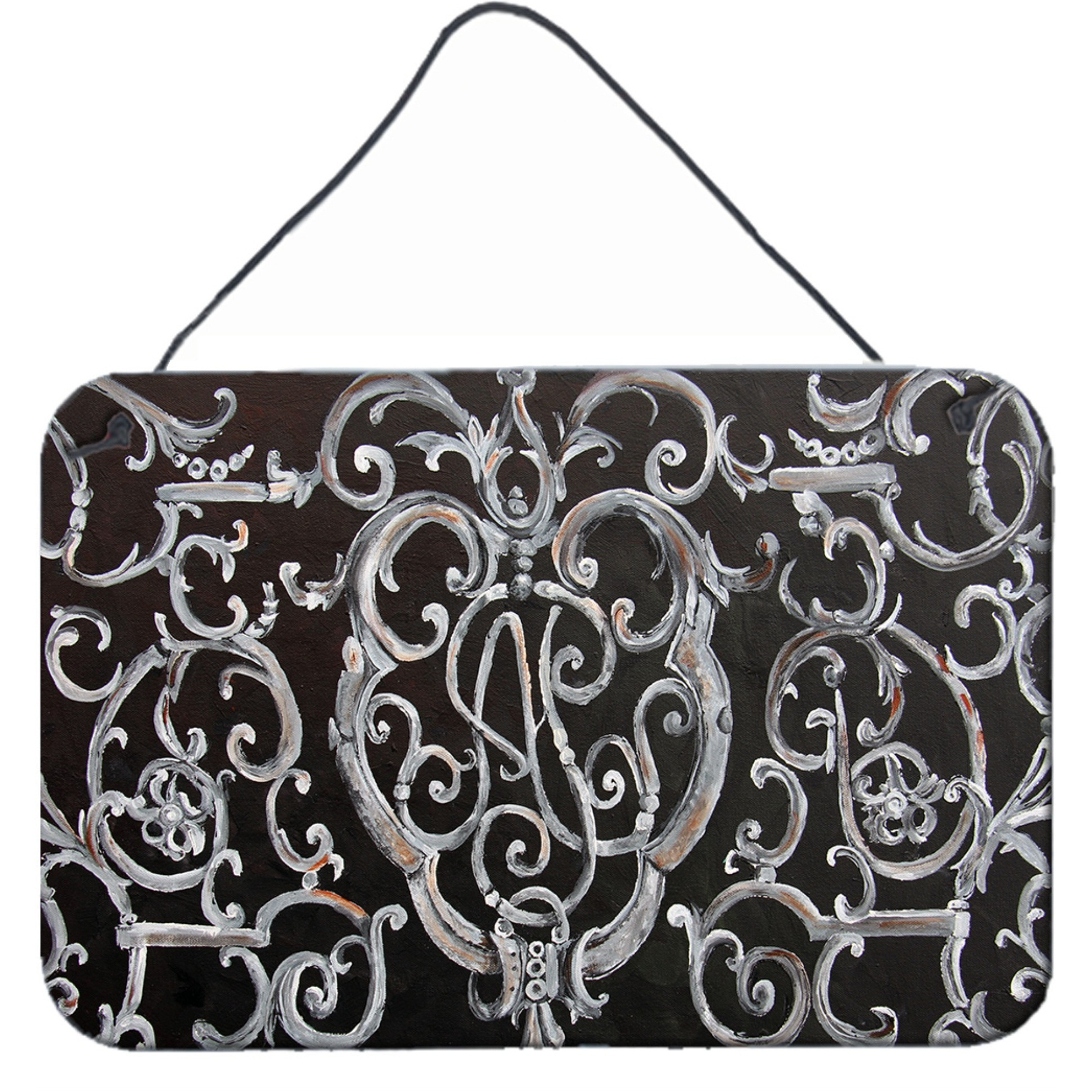 &quotCaroline's Treasures 8927DS812 Ironwork Fence Wall or Door Hanging Prints, 8 x 12"", Multicolor"