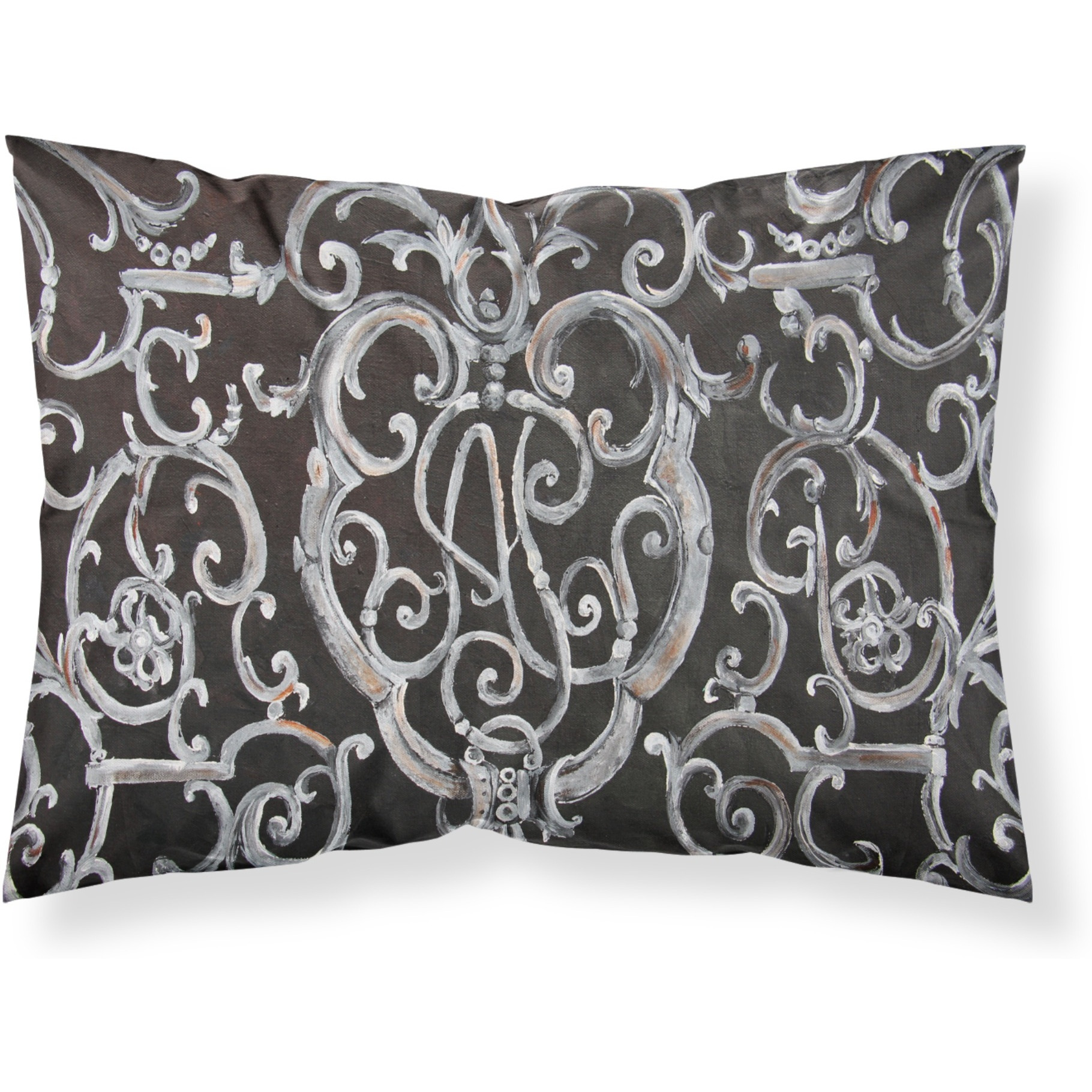 &quotCaroline's Treasures 8927PILLOWCASE Ironwork Fence Fabric Standard Pillowcase, Large, Multicolor"