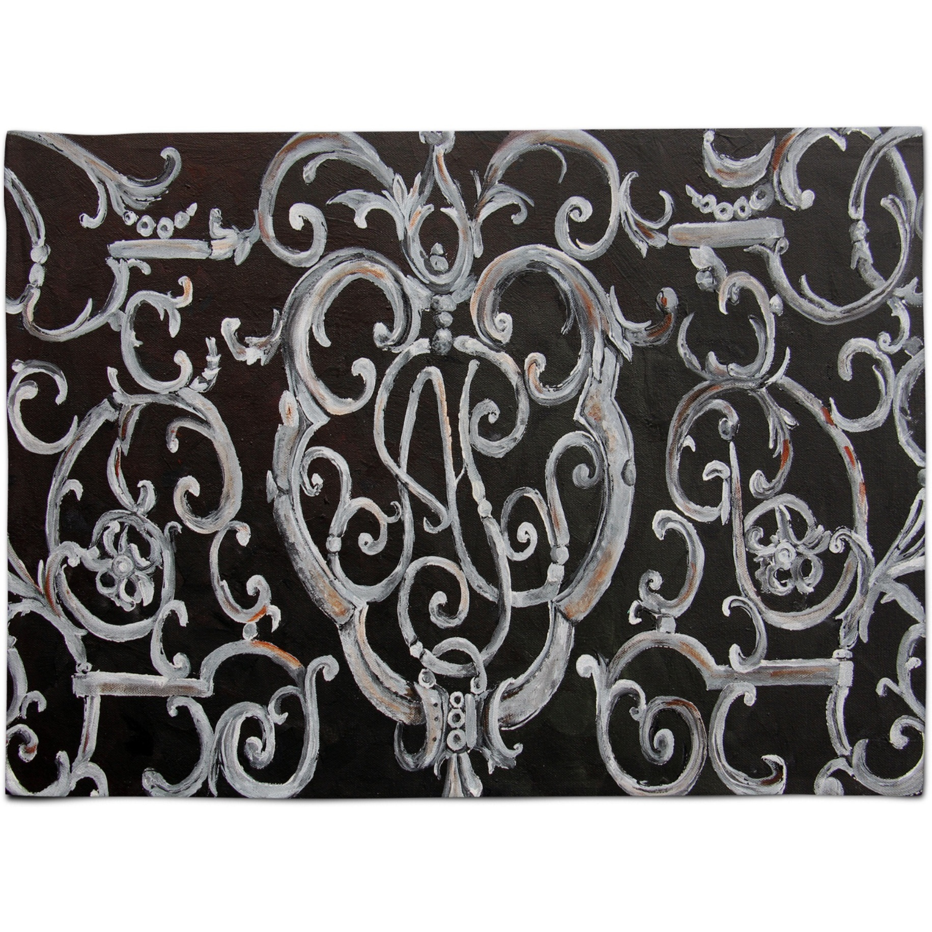 &quotCaroline's Treasures 8927PLMT Ironwork Fence Fabric Placemat, Multicolor"