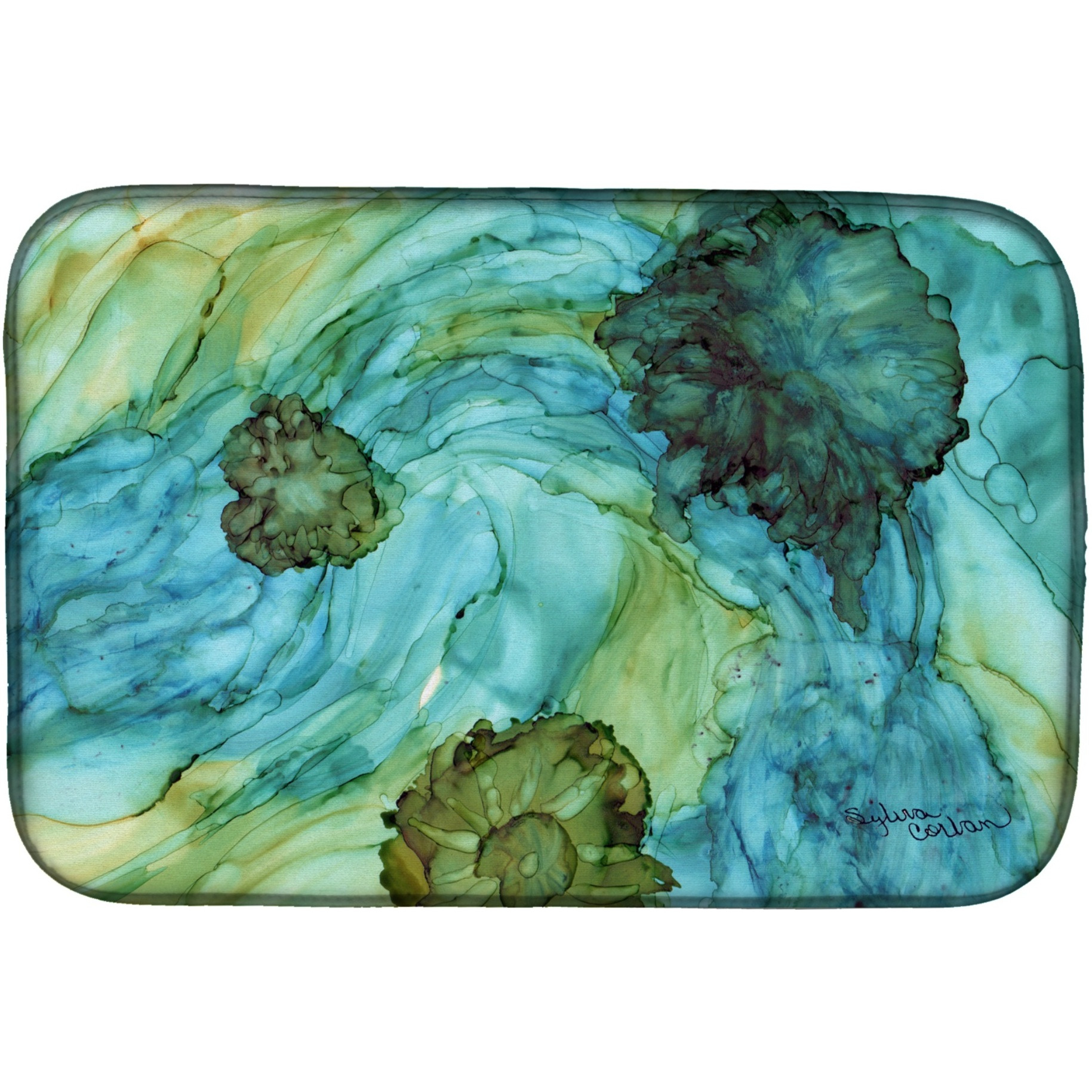 &quotCaroline's Treasures 8952DDM Dish Drying Mat, 14"" x 21"", Multicolor"