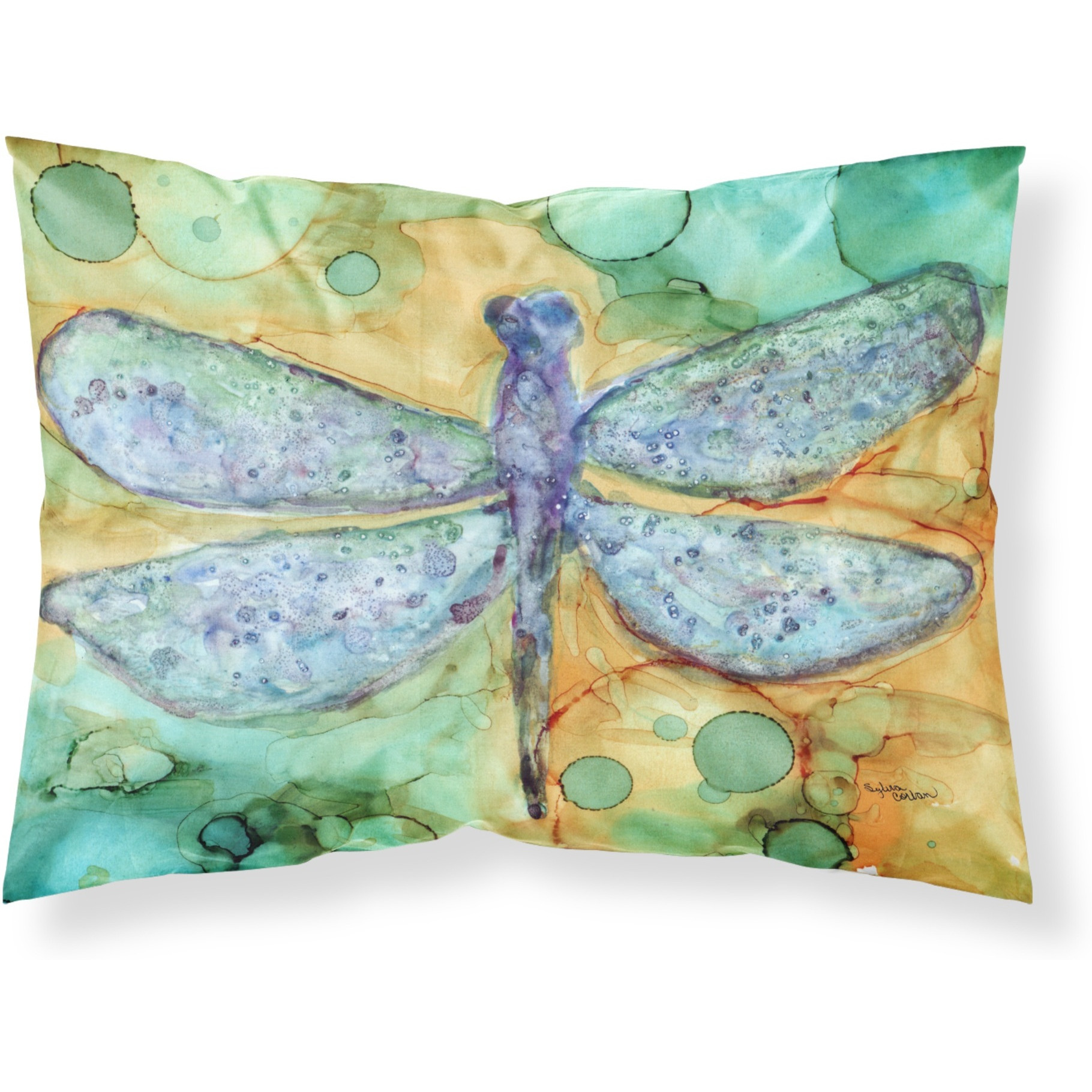 &quotCaroline's Treasures Abstract Dragonfly Fabric Standard Pillowcase 8967PILLOWCASE, Multicolor"