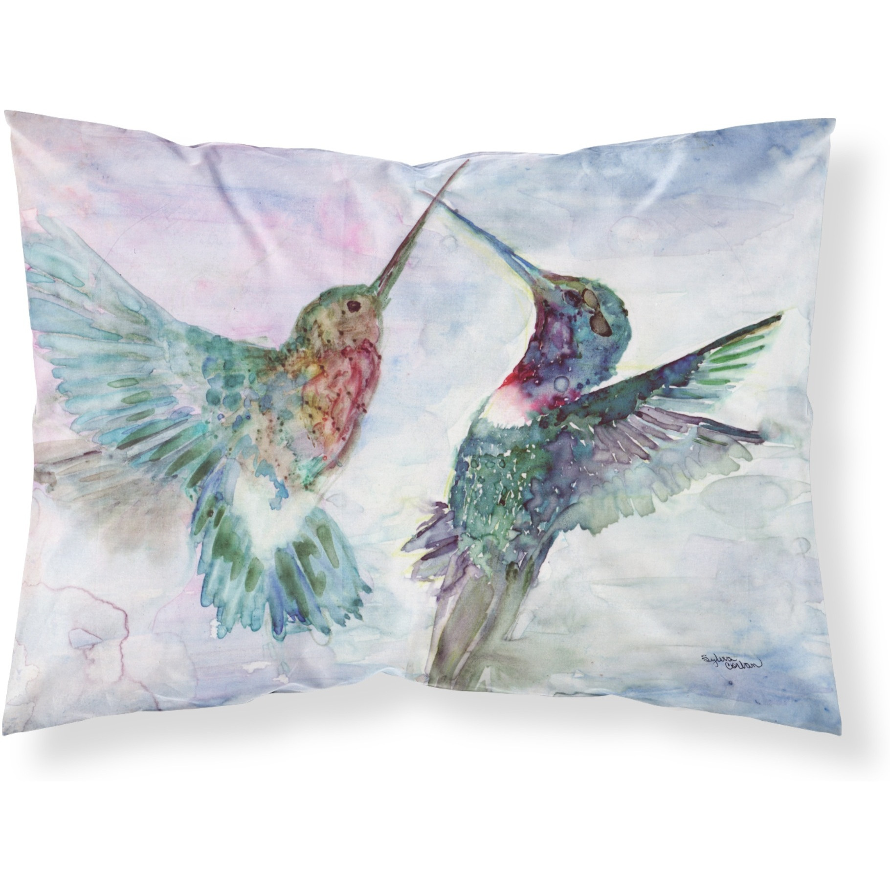 &quotCaroline's Treasures Hummingbird Combat Fabric Standard Pillowcase 8968PILLOWCASE, Multicolor"