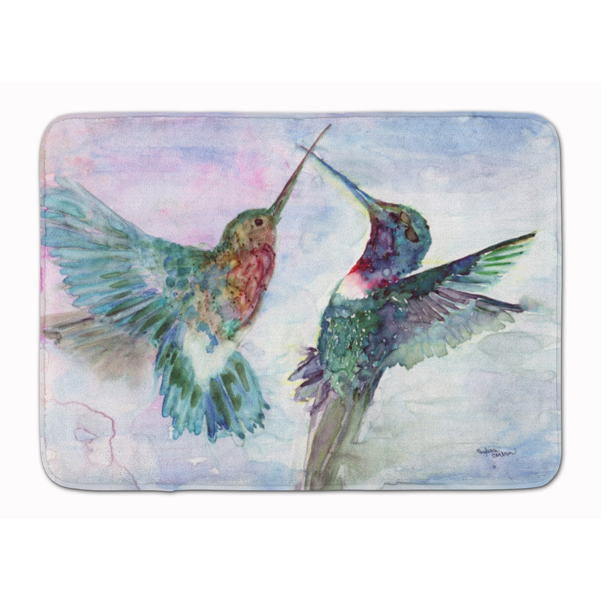&quotCaroline's Treasures Hummingbird Combat Floor Mat, 19"" x 27"", Multicolor"