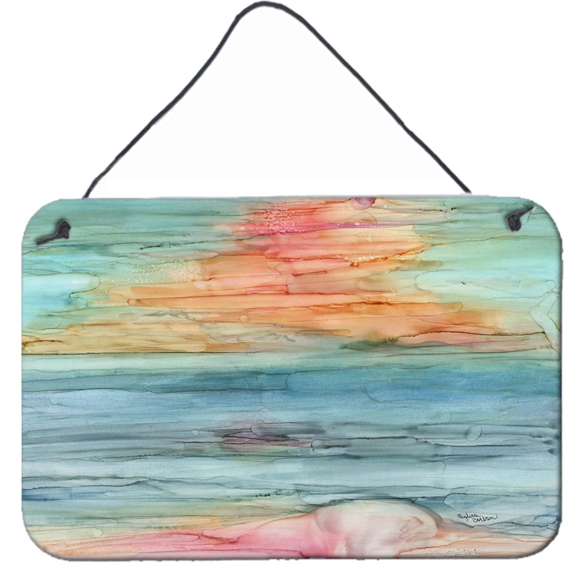 &quotCaroline's Treasures Abstract Rainbow Wall or Door Hanging Prints 8979DS812, 8"&quotH x 12"&quotW, Multicolor"