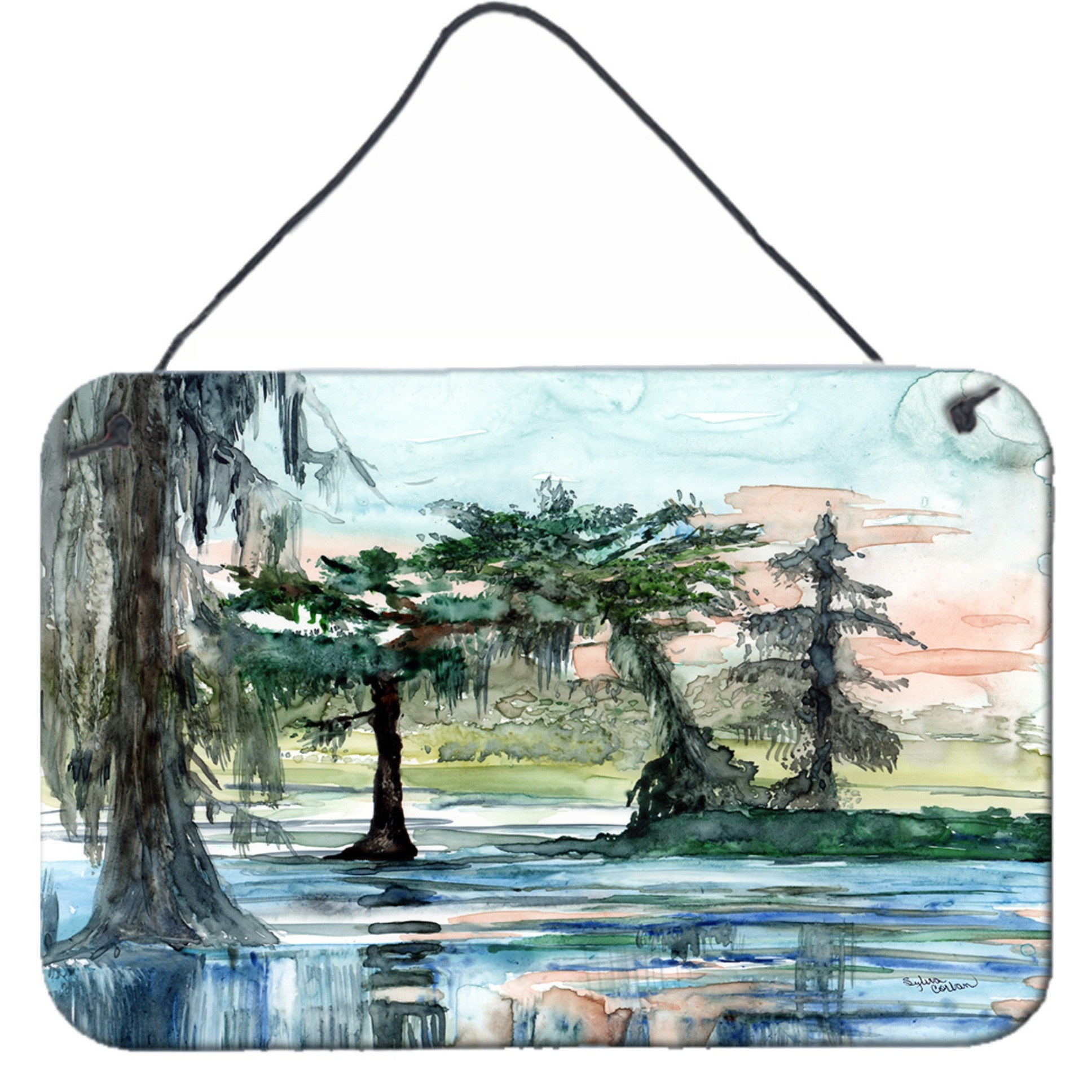 &quotCaroline's Treasures In the Swamp Wall or Door Hanging Prints 8985DS812, 8"" H x 12"" W, Multicolor"