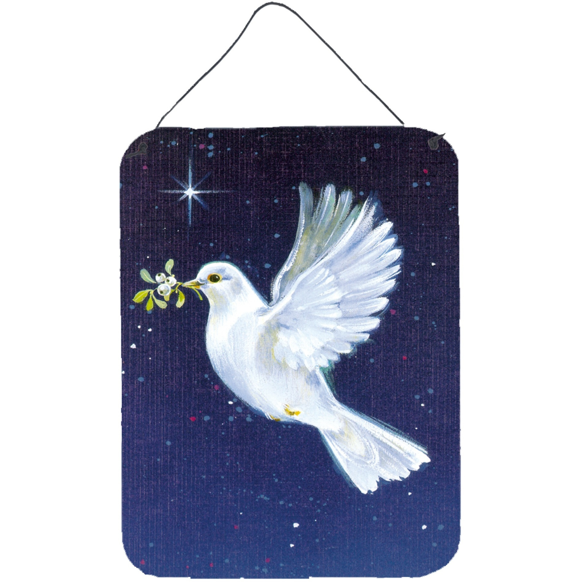 &quotCaroline's Treasures Peace Dove with the Olive Branch Wall or Door Hanging Prints AAH1624DS1216, 16HX12W, Multicolor"