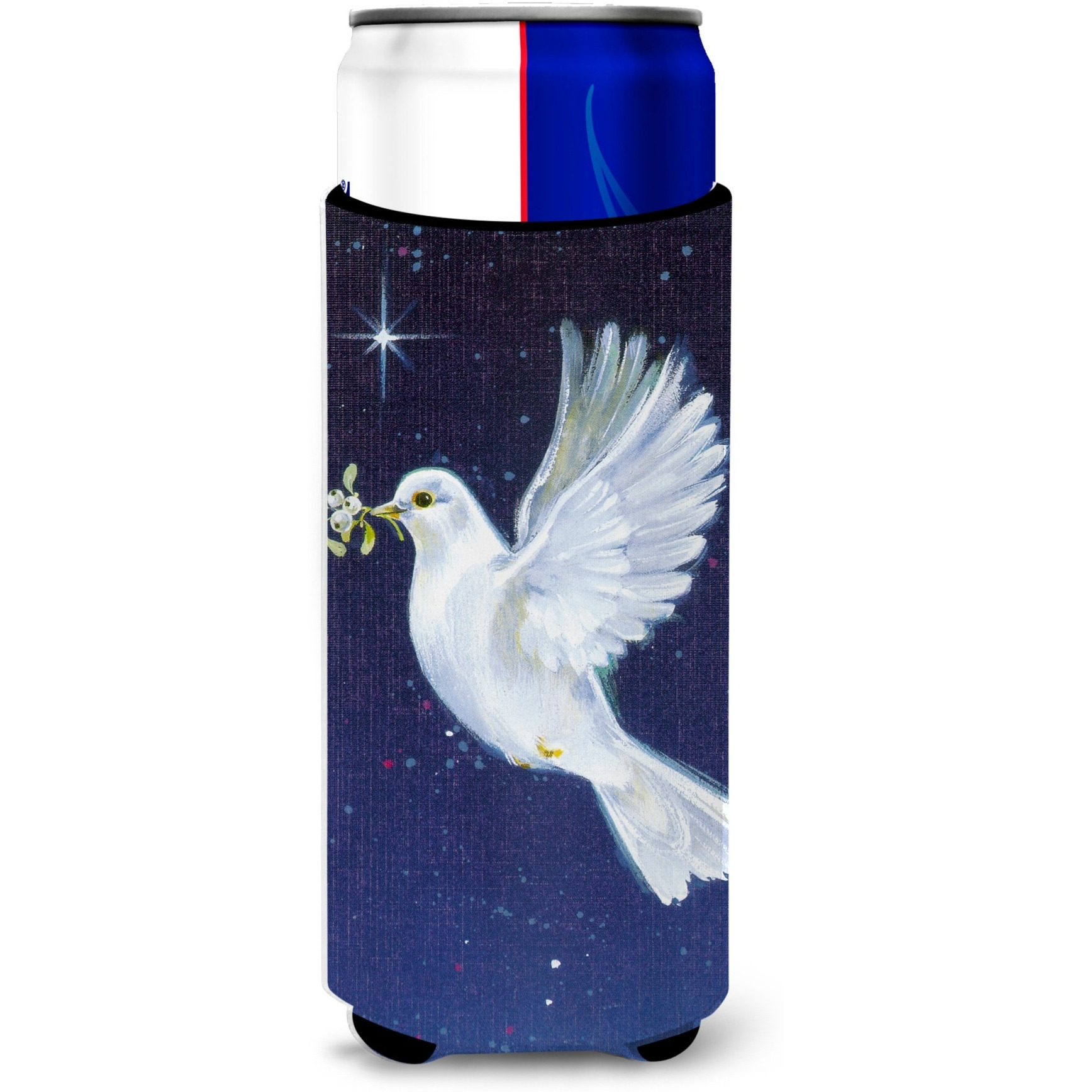 &quotCaroline's Treasures Peace Dove with The Olive Branch Michelob Ultra Koozies for Slim Cans, Multicolor"